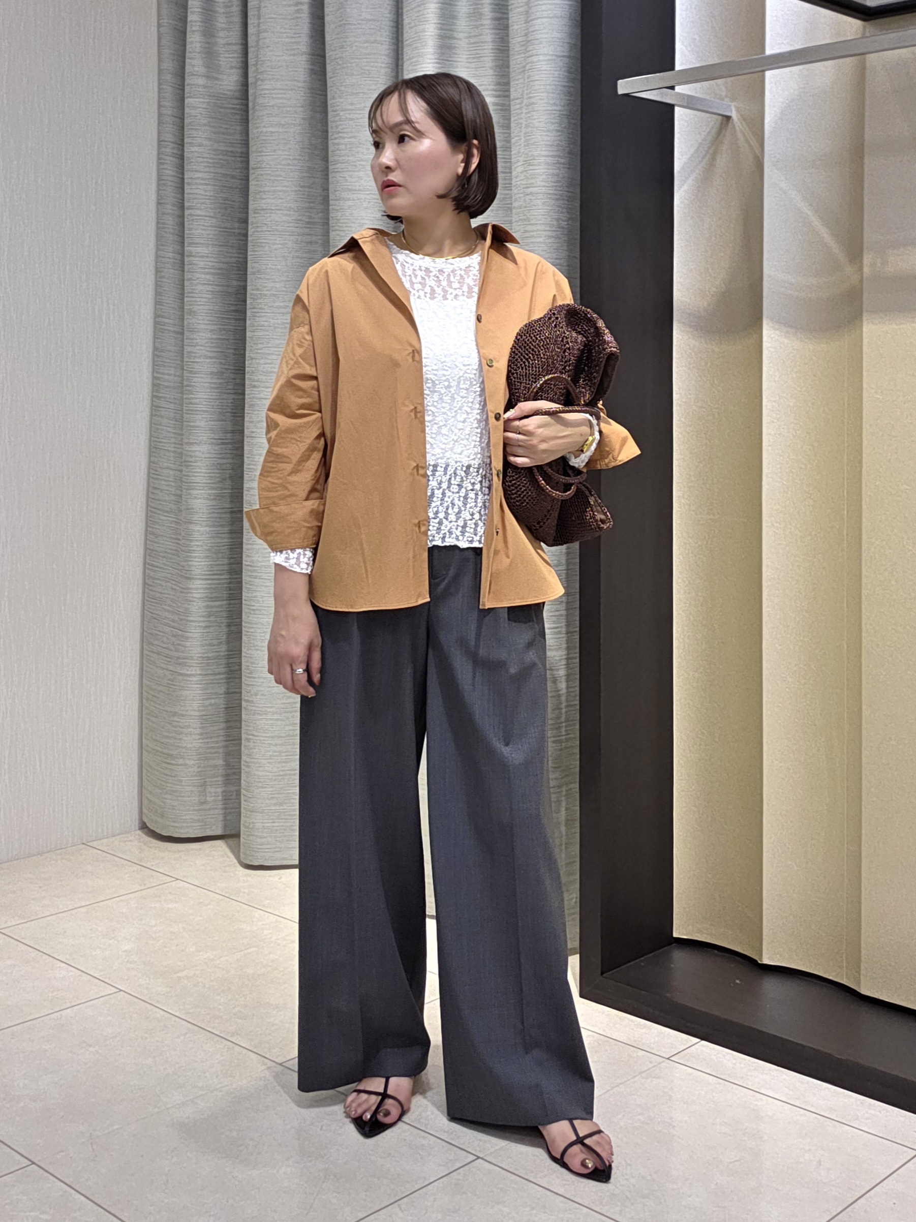 naokoさんの「UNTITLED｜コットンドルマンシャツ」を使ったコーディネート