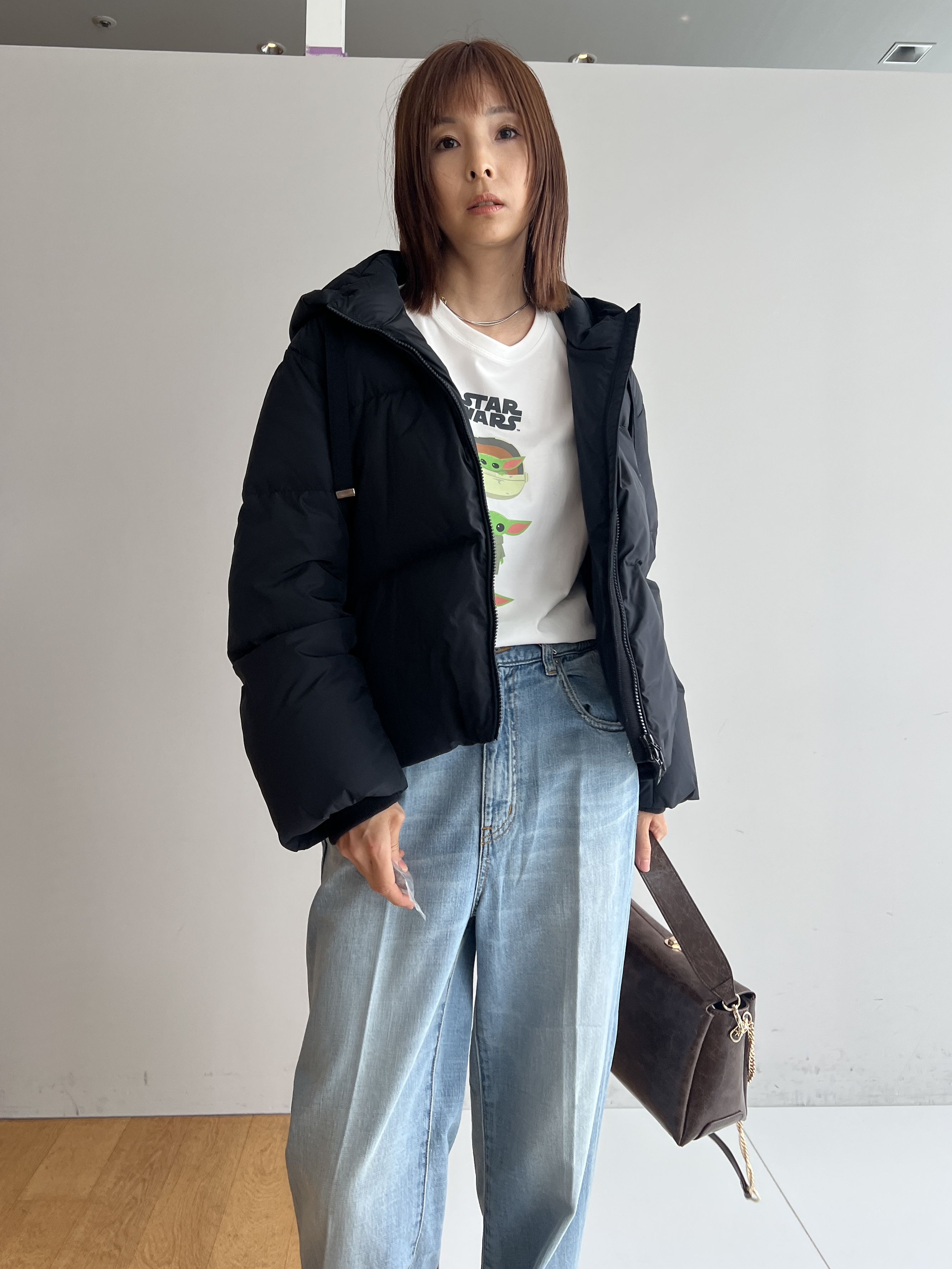 misaさんの「DRESSTERIOR｜【接触冷感】STAR WARS グローグ グラフィックTシャツ」を使ったコーディネート