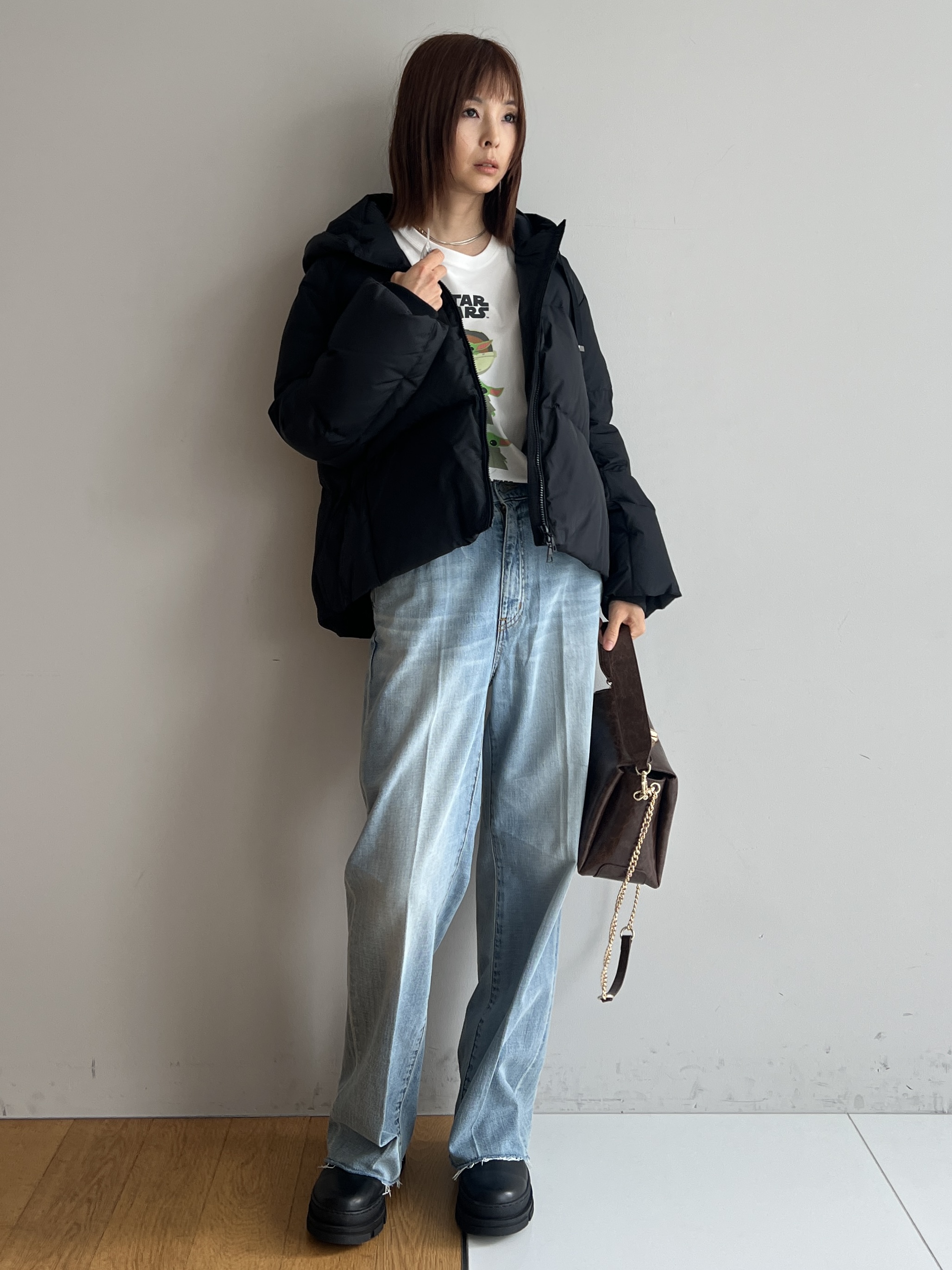 misaさんの「DRESSTERIOR｜【接触冷感】STAR WARS グローグ グラフィックTシャツ」を使ったコーディネート