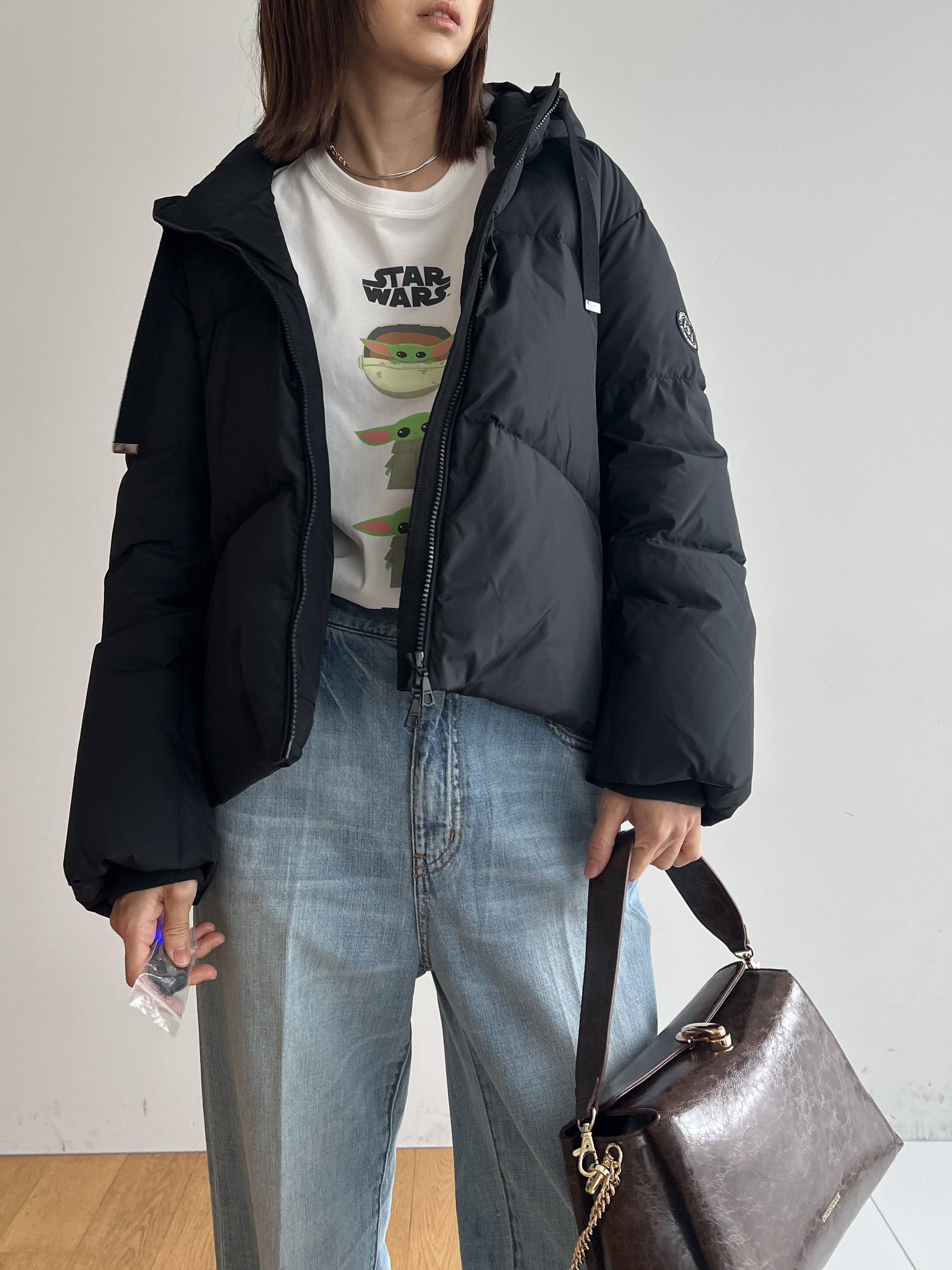 misaさんの「DRESSTERIOR｜【接触冷感】STAR WARS グローグ グラフィックTシャツ」を使ったコーディネート