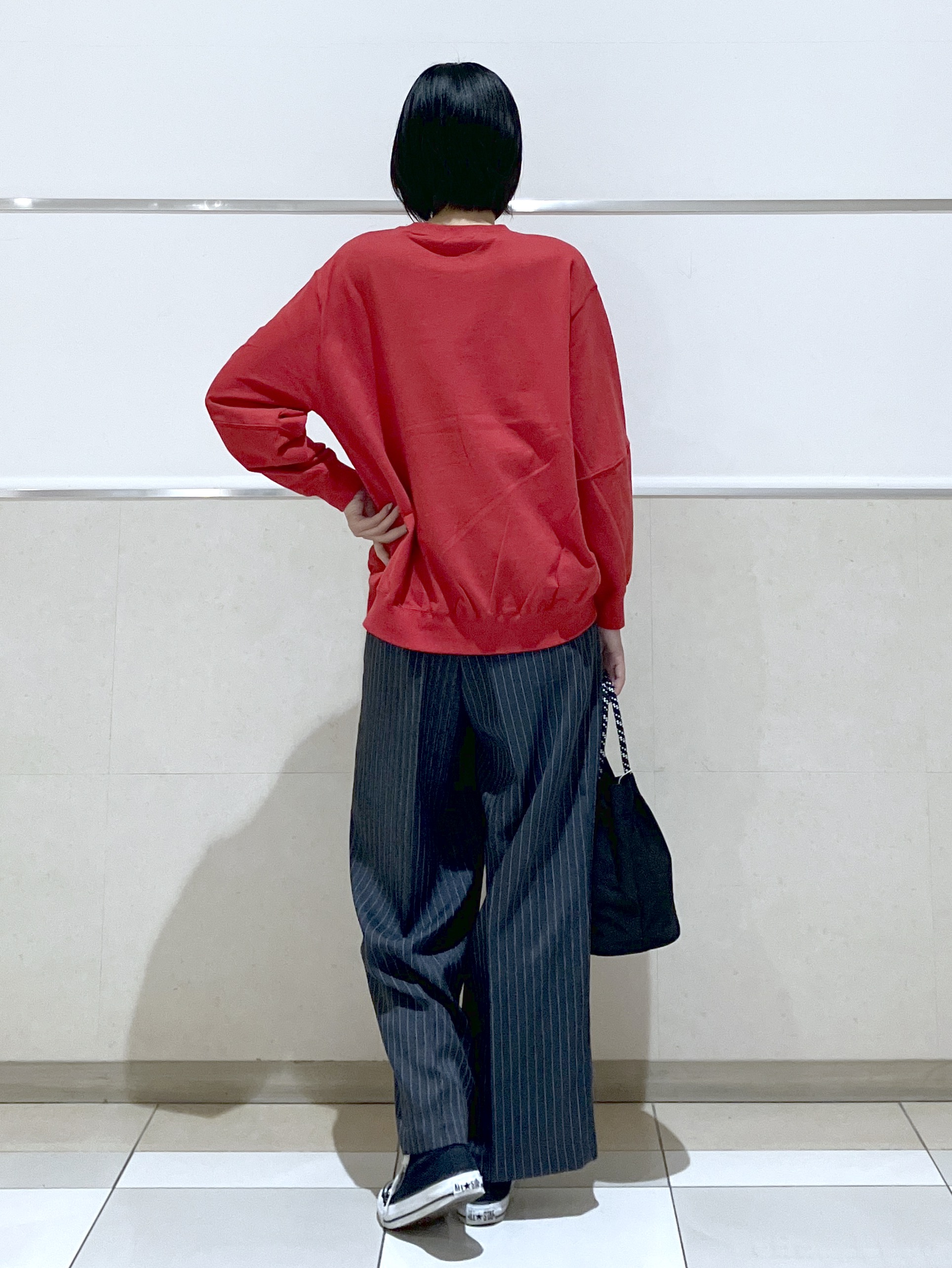 eriko さんの「Dessin｜【洗える/6色展開】フォルムスリーブミニ裏毛 プルオーバー」を使ったコーディネート
