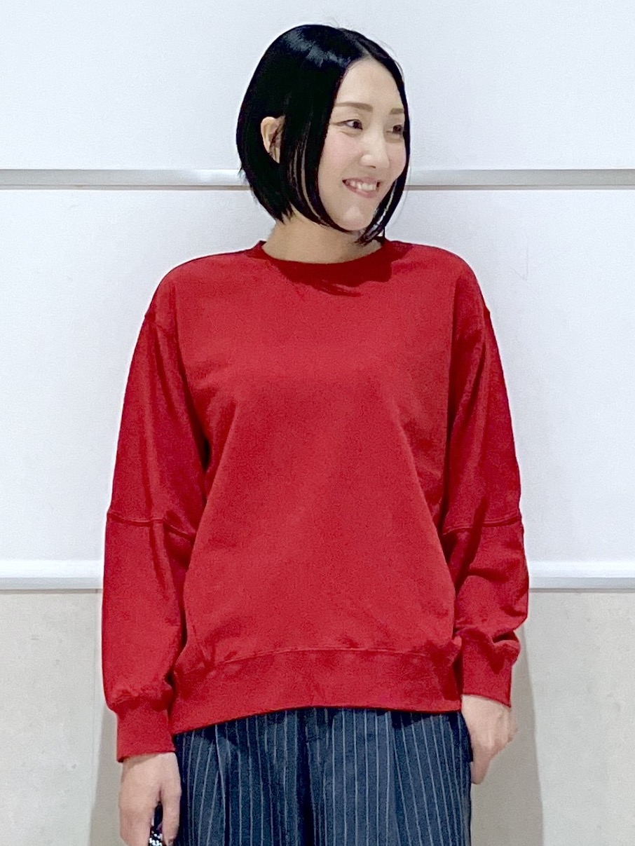 eriko さんの「Dessin｜【洗える/6色展開】フォルムスリーブミニ裏毛 プルオーバー」を使ったコーディネート