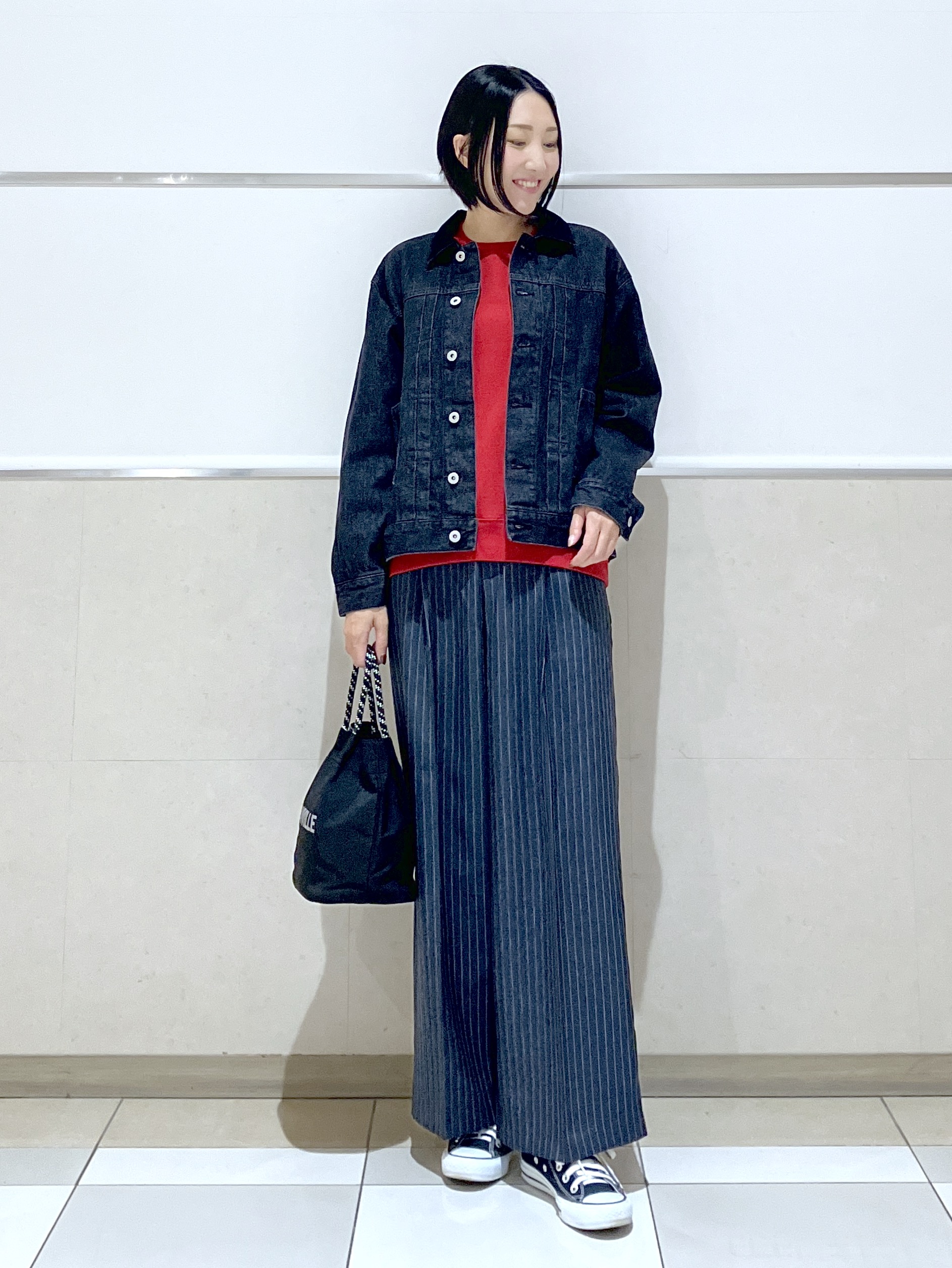 eriko さんの「Dessin｜【洗える/6色展開】フォルムスリーブミニ裏毛 プルオーバー」を使ったコーディネート