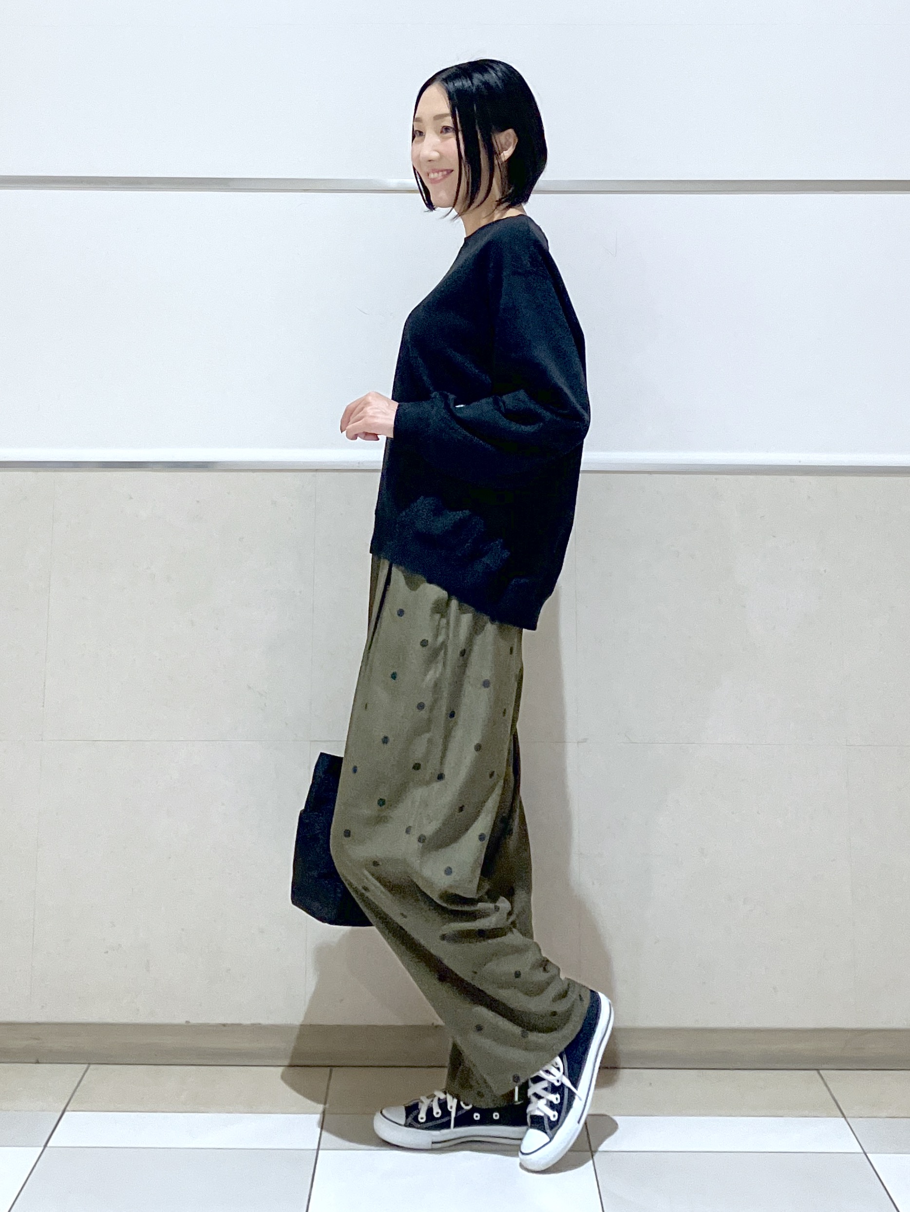 eriko さんの「Dessin｜【洗える/6色展開】フォルムスリーブミニ裏毛 プルオーバー」を使ったコーディネート