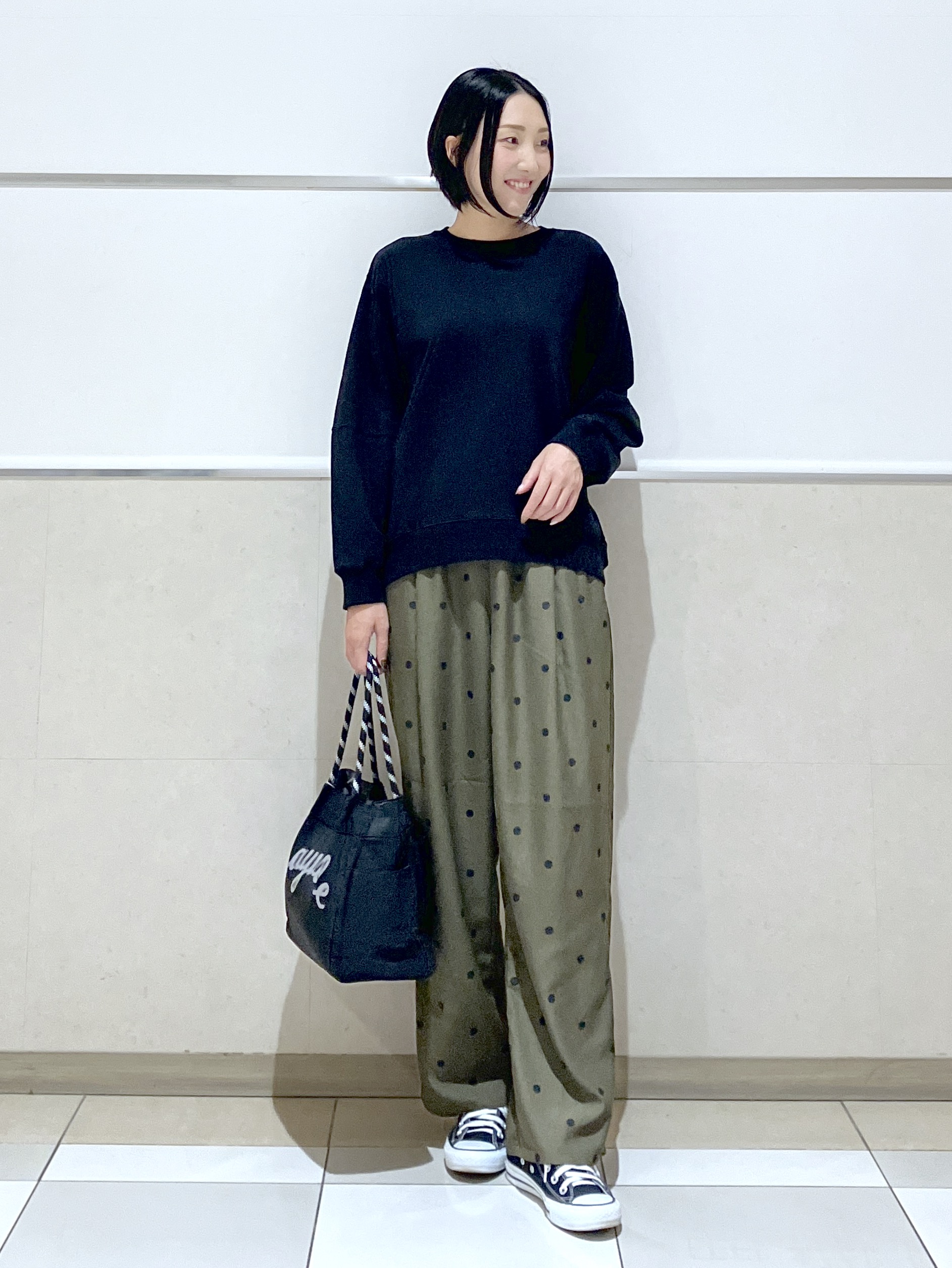 eriko さんの「Dessin｜【洗える/6色展開】フォルムスリーブミニ裏毛 プルオーバー」を使ったコーディネート