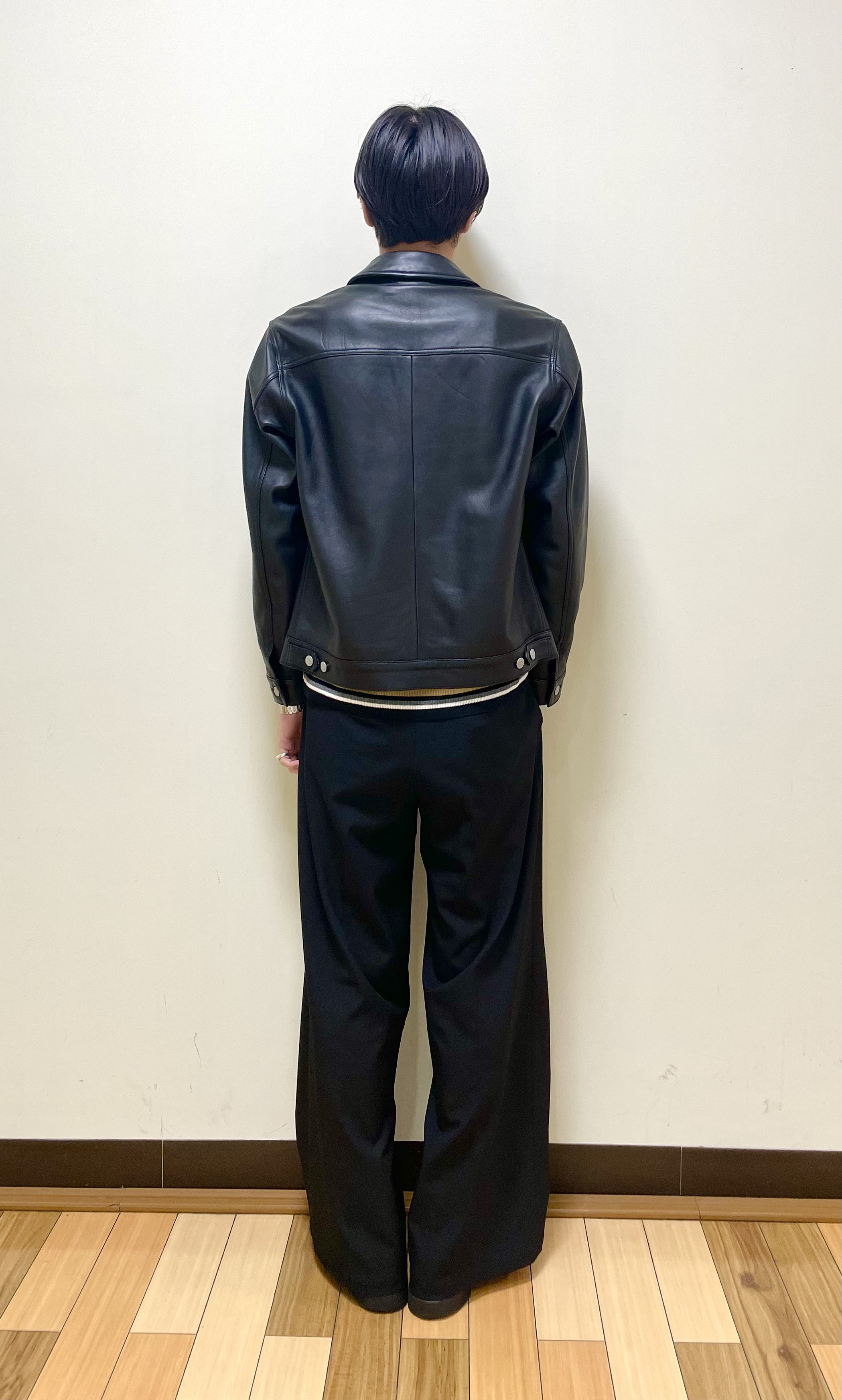 Seiyaさんの「TAKEO KIKUCHI｜【BOWLER HAT LABEL】シングルレザーライダースジャケット」を使ったコーディネート