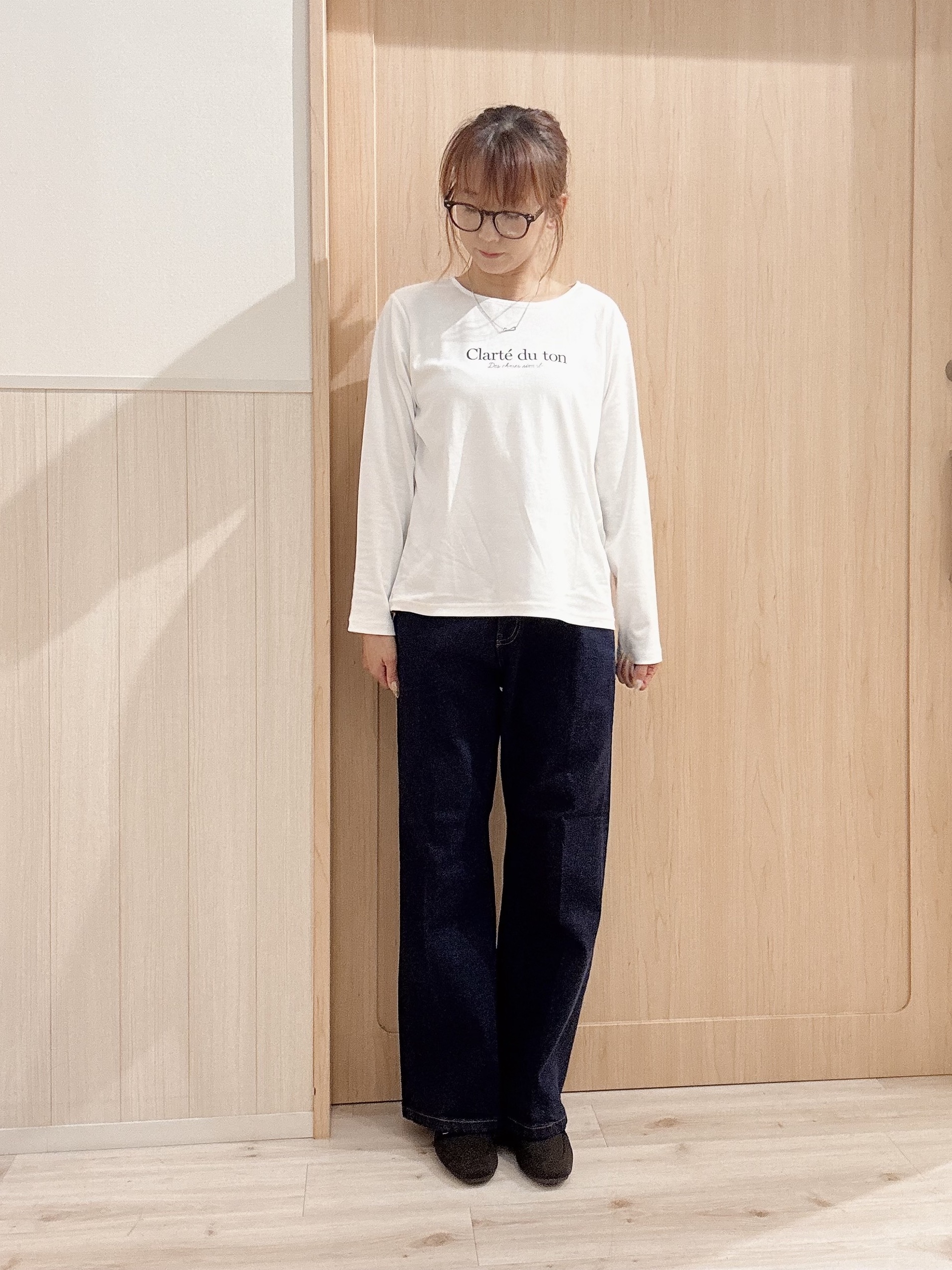 モカさんの「SHOO･LA･RUE｜シャーリングシャツカーディガン」を使ったコーディネート