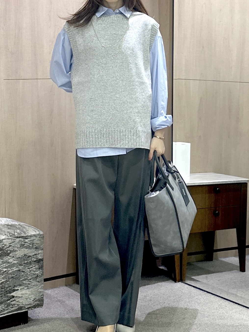 Miwaさんの「UNTITLED｜コットンドルマンシャツ」を使ったコーディネート