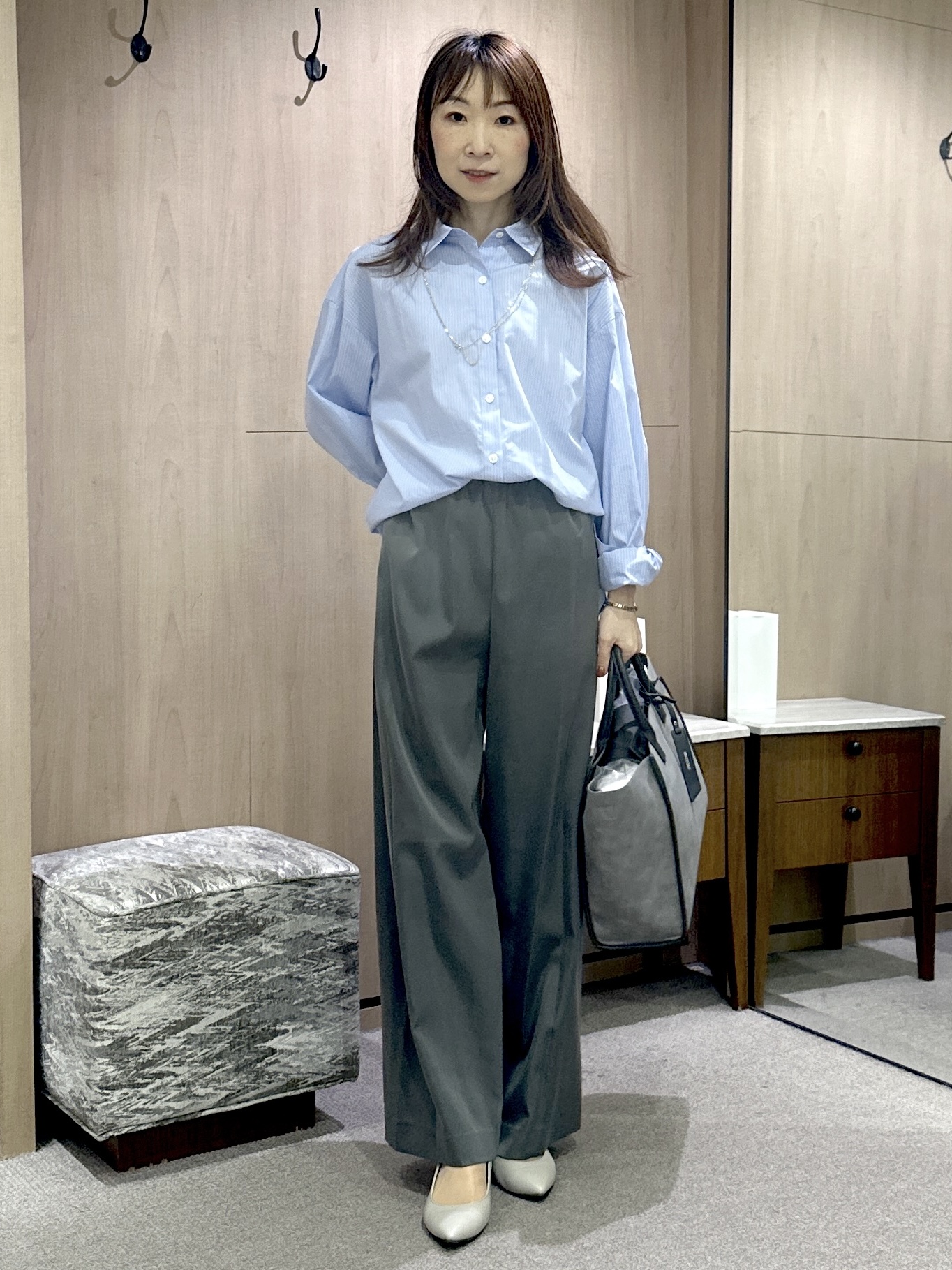 Miwaさんの「UNTITLED｜コットンドルマンシャツ」を使ったコーディネート