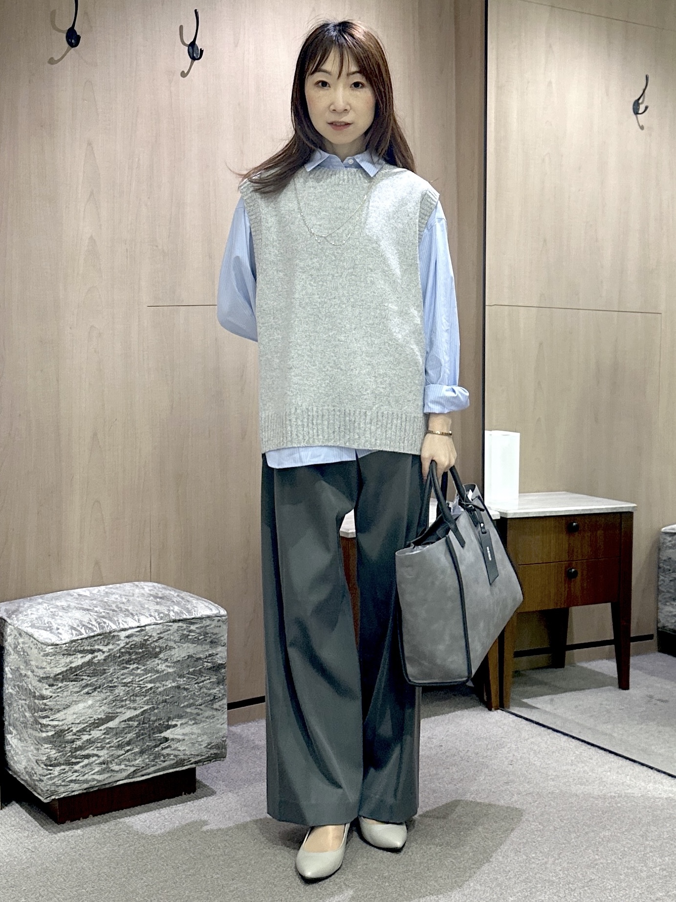 Miwaさんの「UNTITLED｜コットンドルマンシャツ」を使ったコーディネート