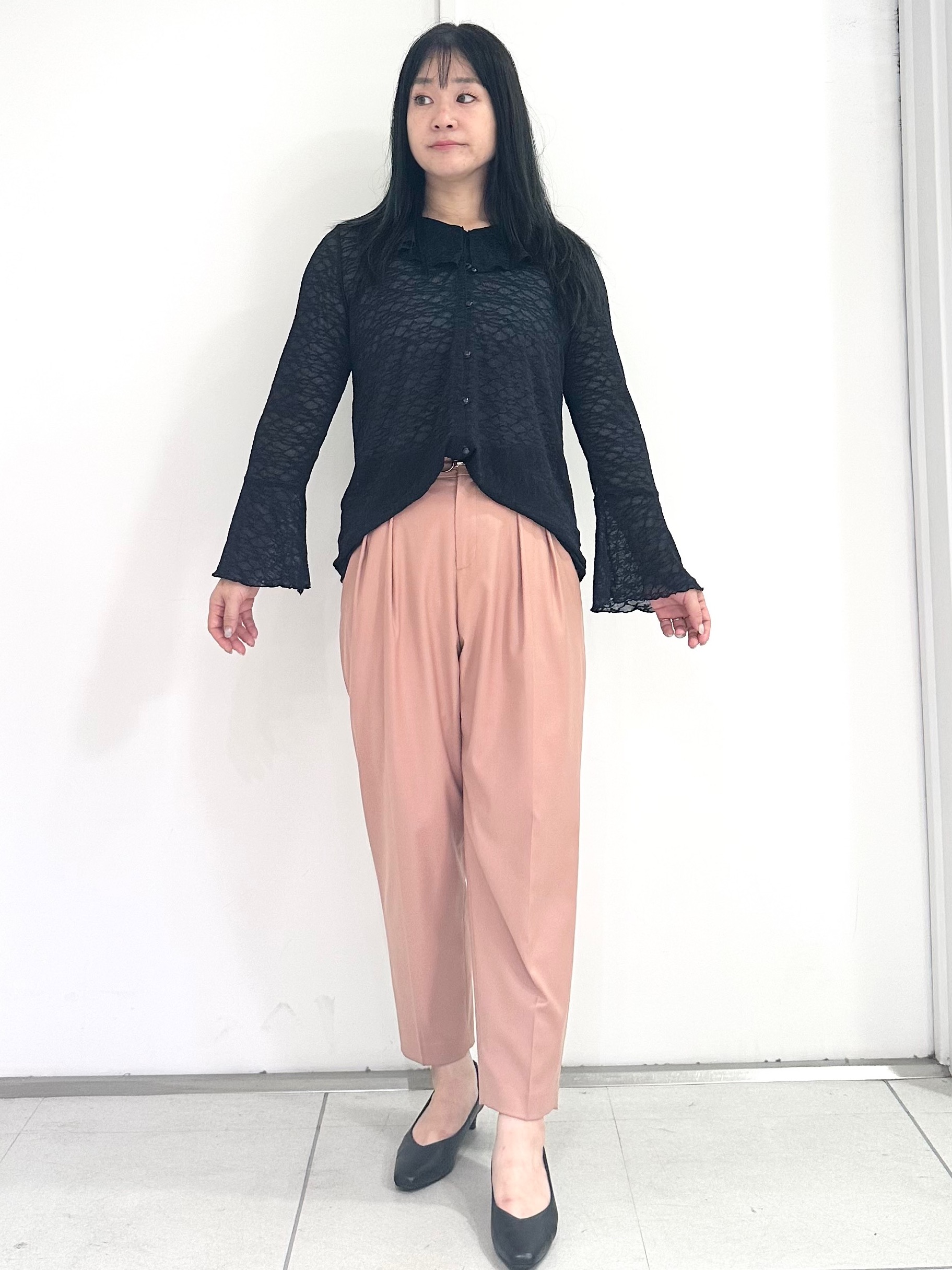 miさんの「Reflect｜【洗える】フリルレースブラウス」を使ったコーディネート