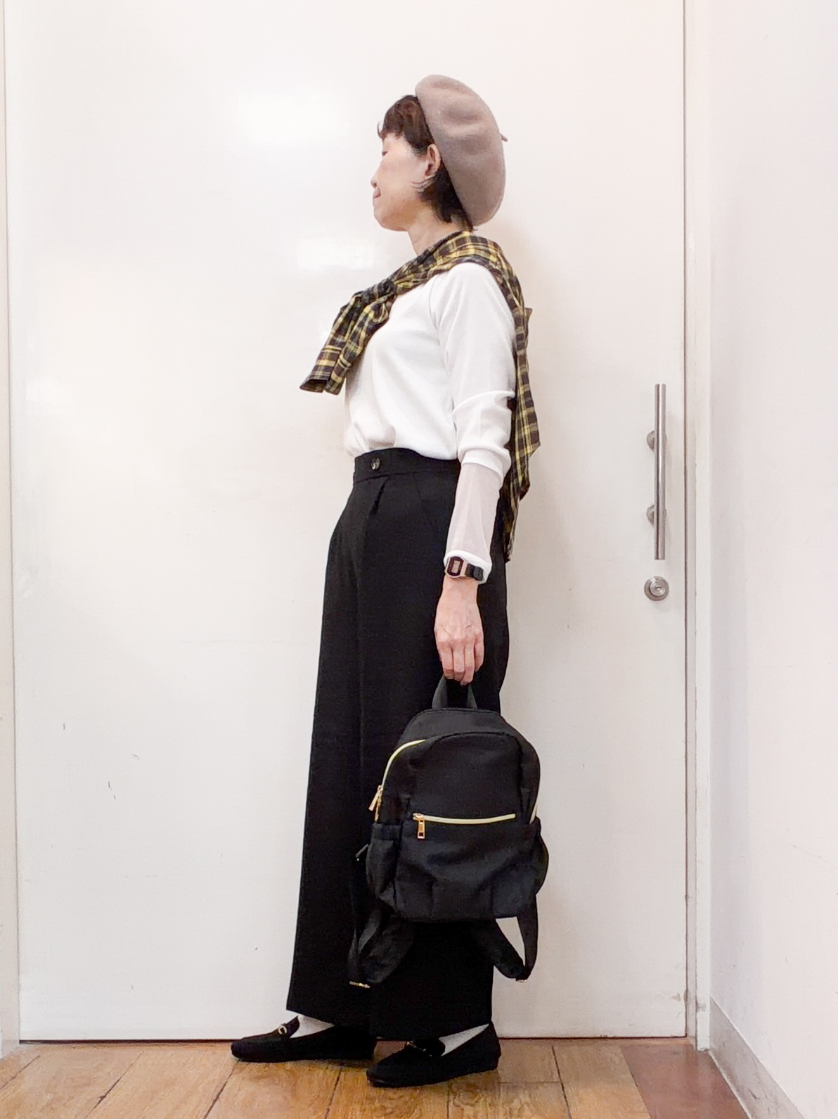 みぃさんの「SHOO･LA･RUE｜【洗濯後しわになりにくい/S-LL】気分で選ぶ 大人のデイリー使いに ベーシックシャツ」を使ったコーディネート