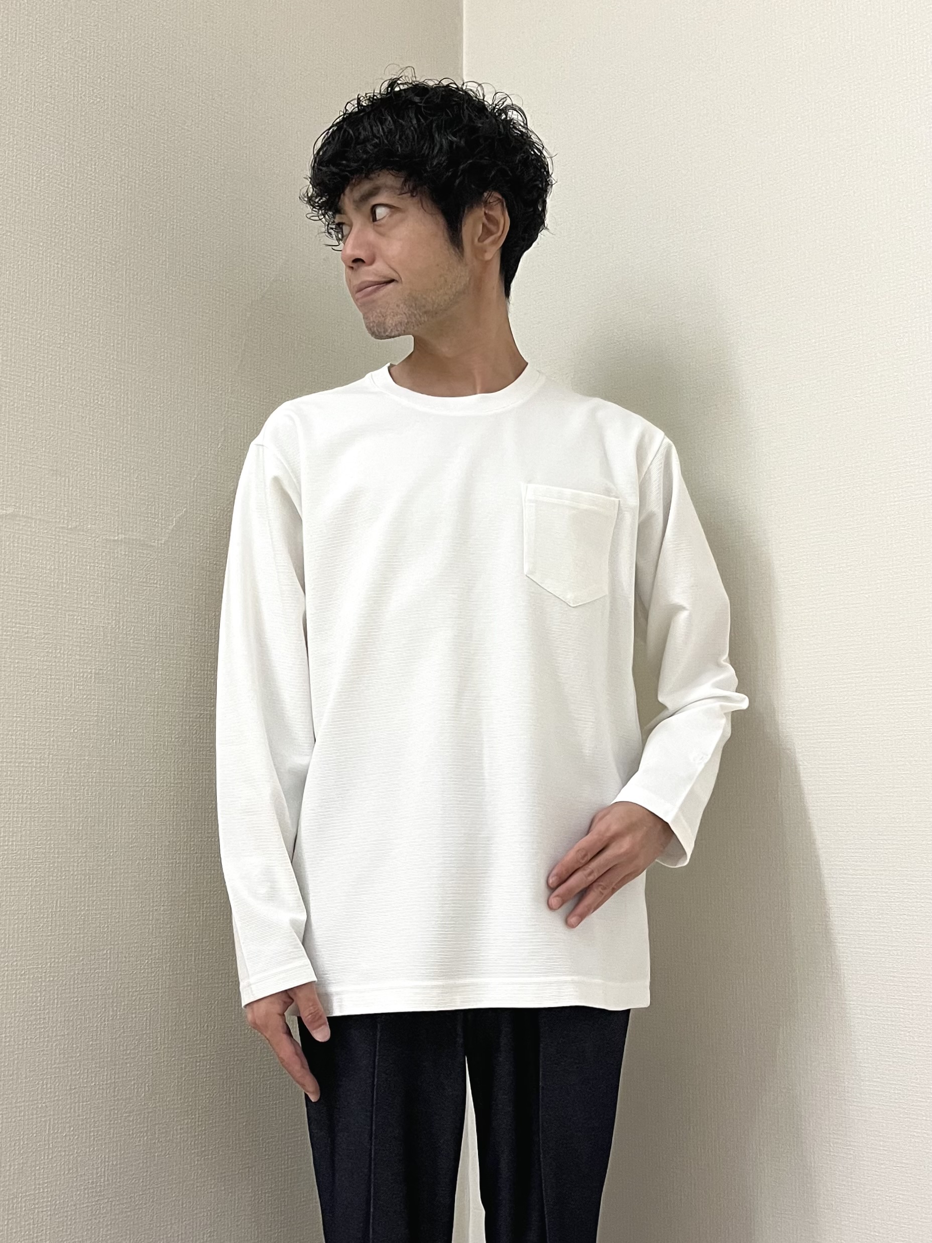 URAさんの「TAKEO KIKUCHI｜【BOWLER HAT LABEL】シングルレザーライダースジャケット」を使ったコーディネート