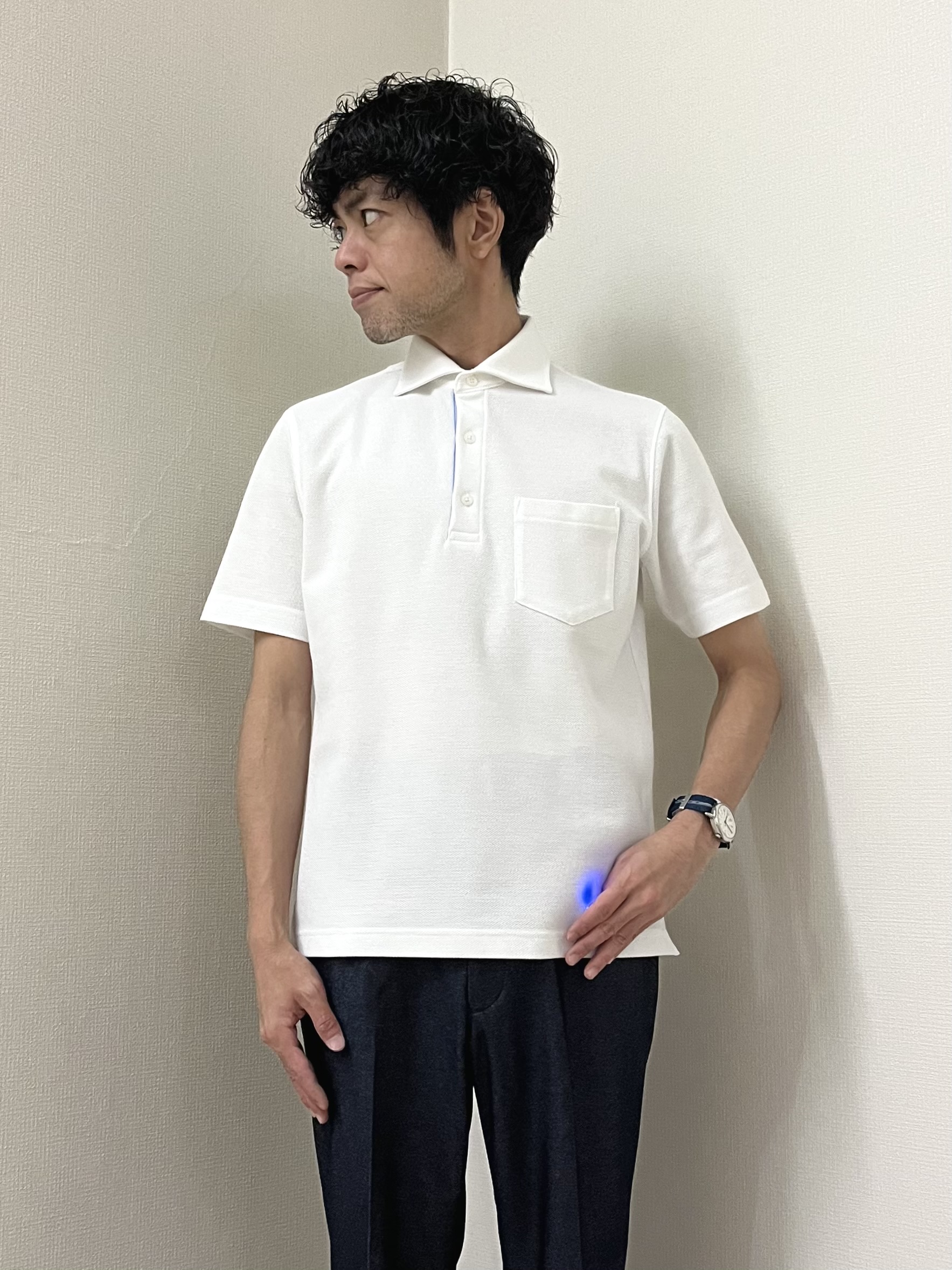URAさんの「TAKEO KIKUCHI｜【360&deg;ストレッチ】デニムライクジャージ ジャケット」を使ったコーディネート