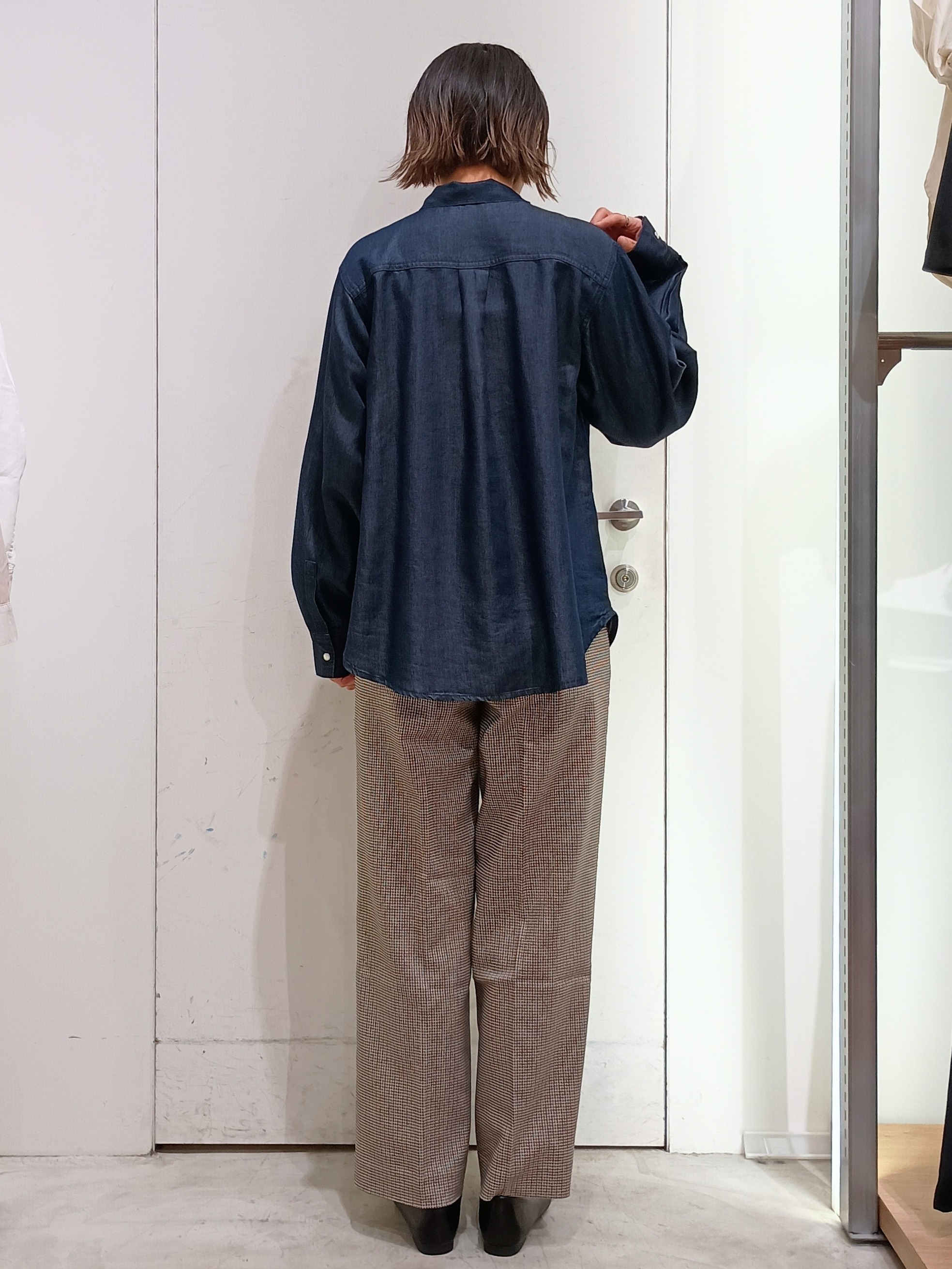 shinkoさんの「OPAQUE.CLIP｜デニムボウタイブラウス【洗濯機OK】」を使ったコーディネート