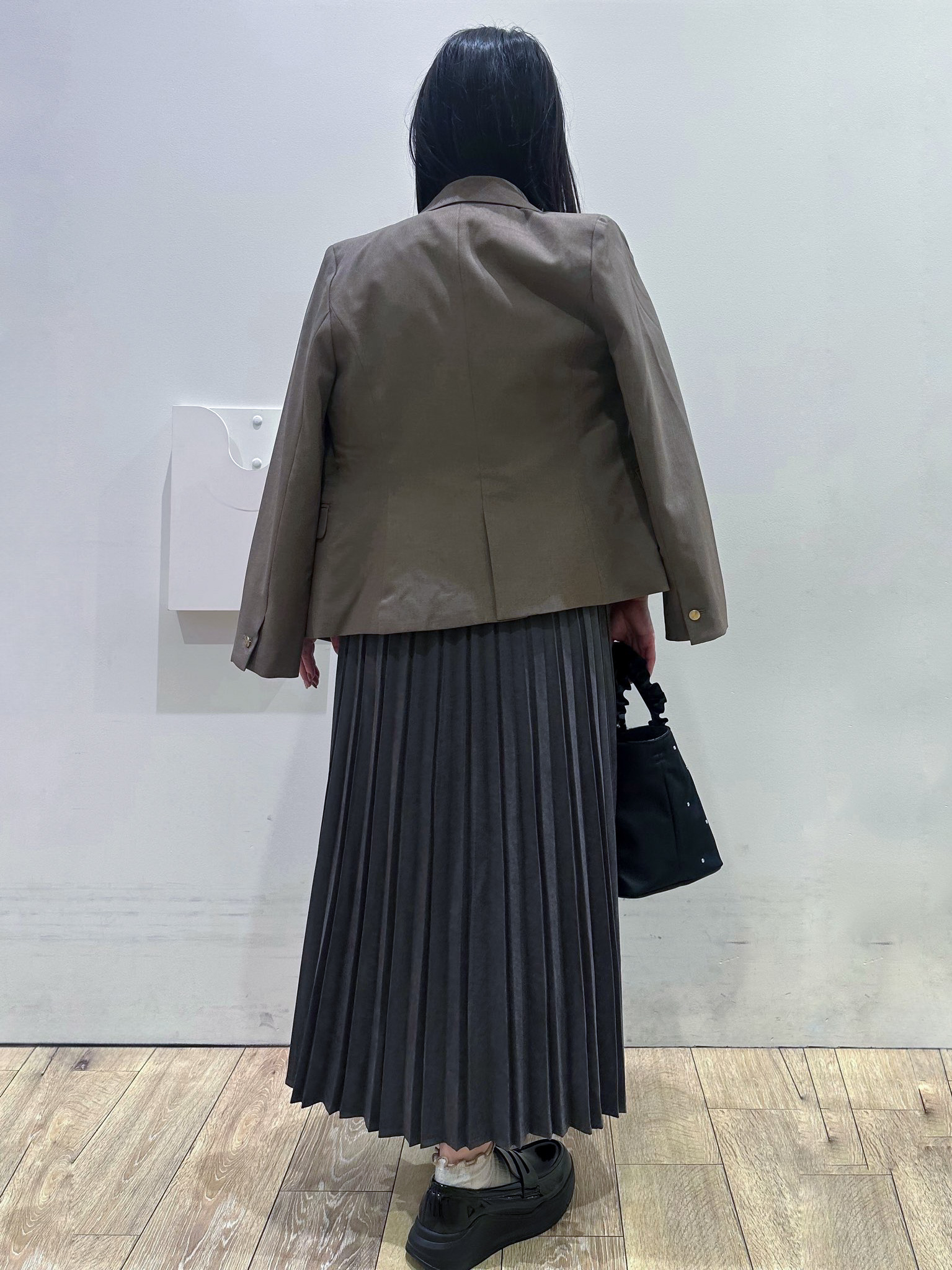 Minさんの「OPAQUE.CLIP｜【セットアップ対応】ダブルブレストジャケット《洗濯機OK／イージーアイロン／防シワ》」を使ったコーディネート