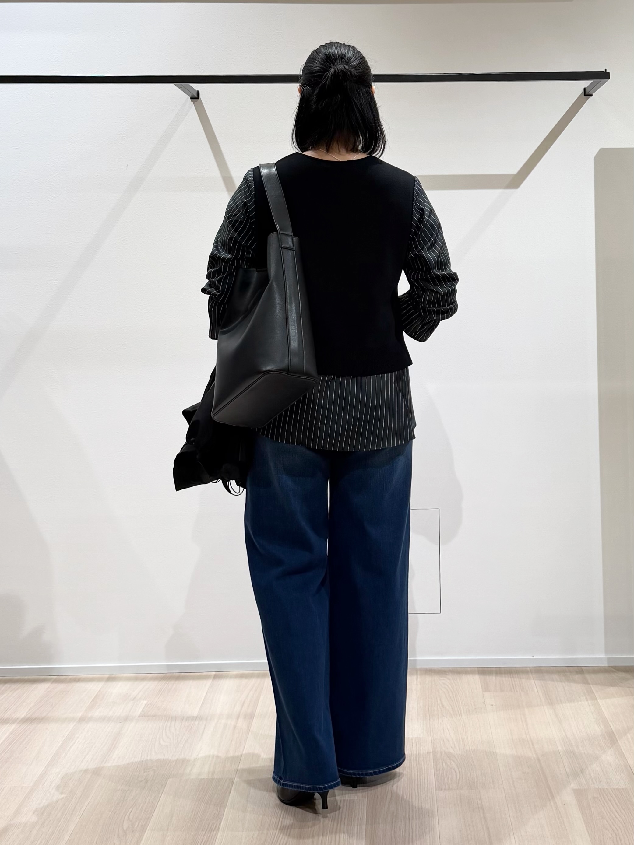 TOMOMIさんの「UNTITLED｜【洗える／1枚でコーデ完成】重ね着風ニットトップス」を使ったコーディネート