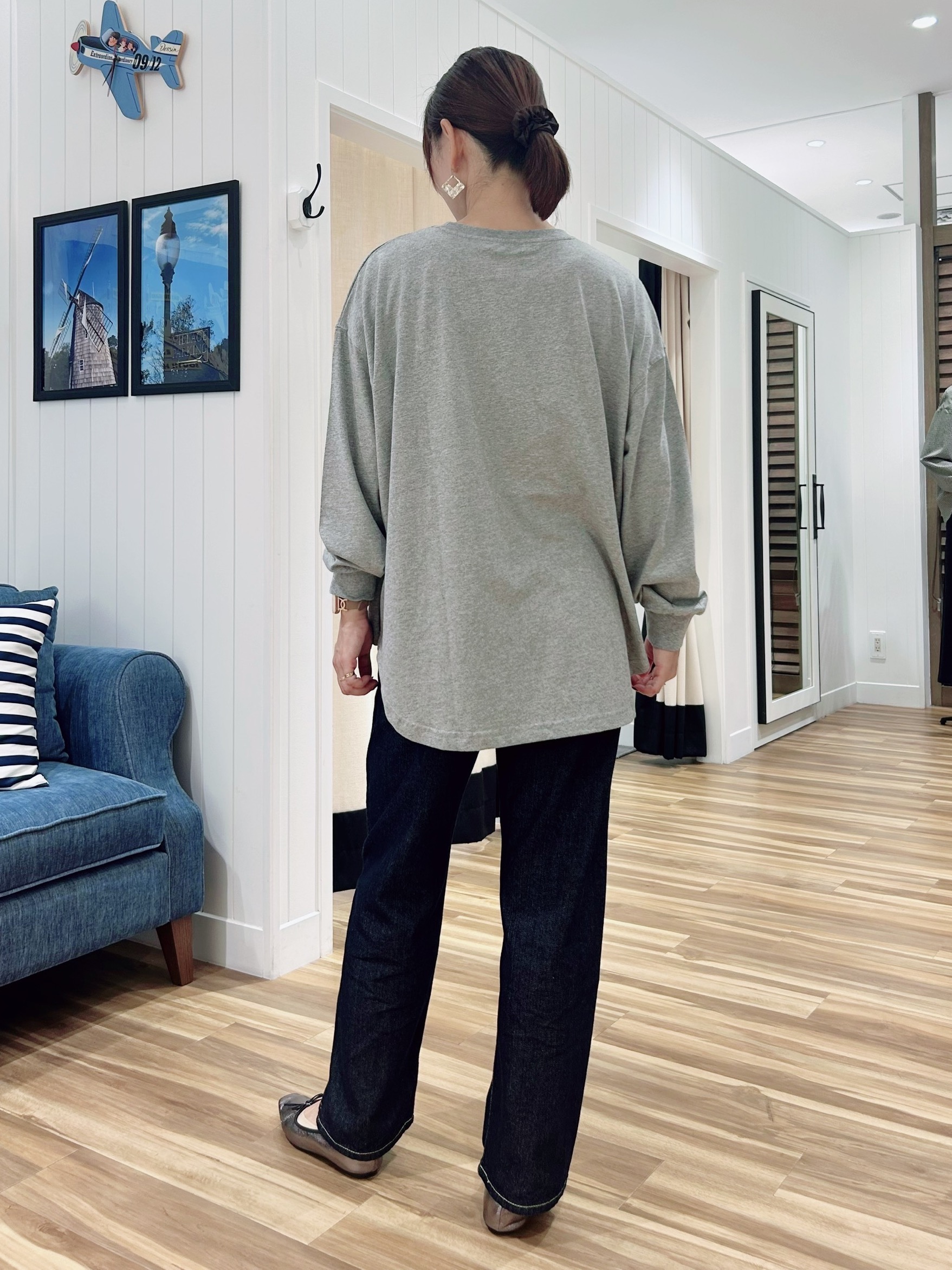 ☆SATO☆さんの「Dessin｜【洗える】オーガニックコットン ロングスリーブTシャツ」を使ったコーディネート