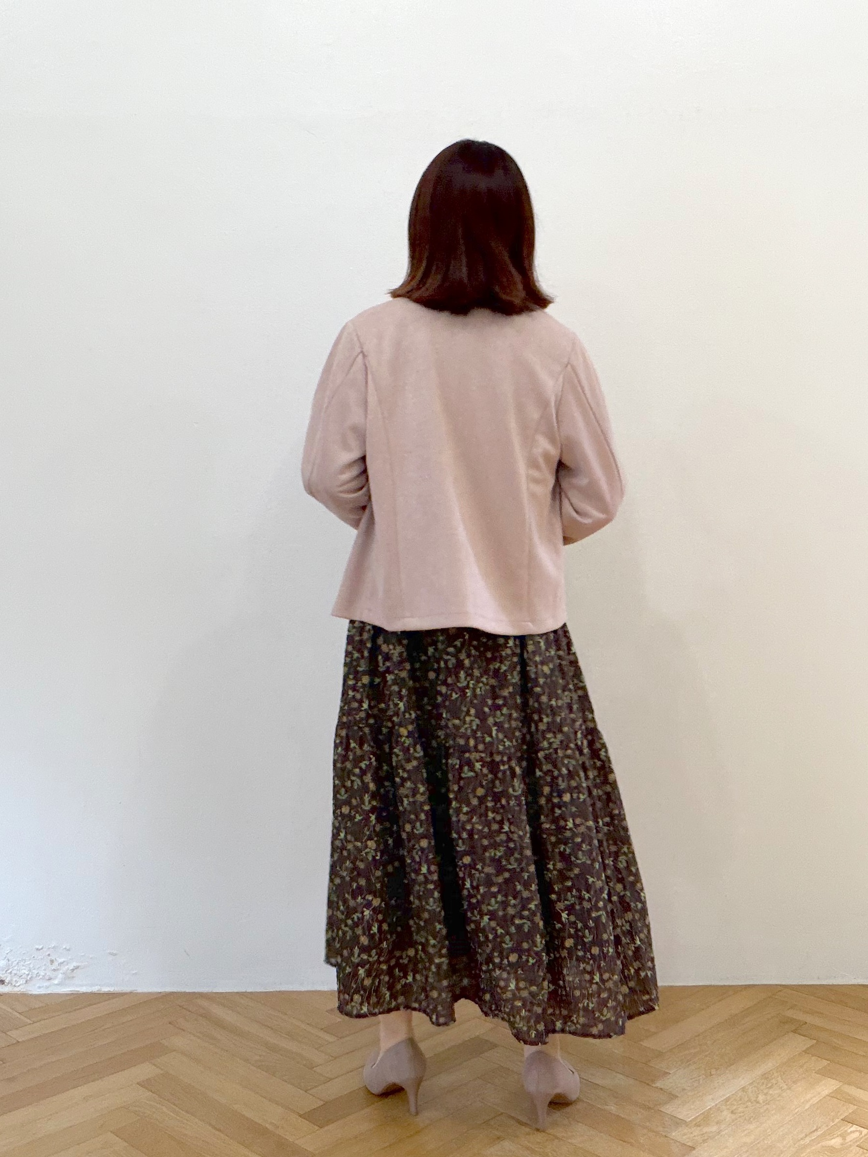 saoriさんの「カットスエード調ライダース」を使ったコーディネート