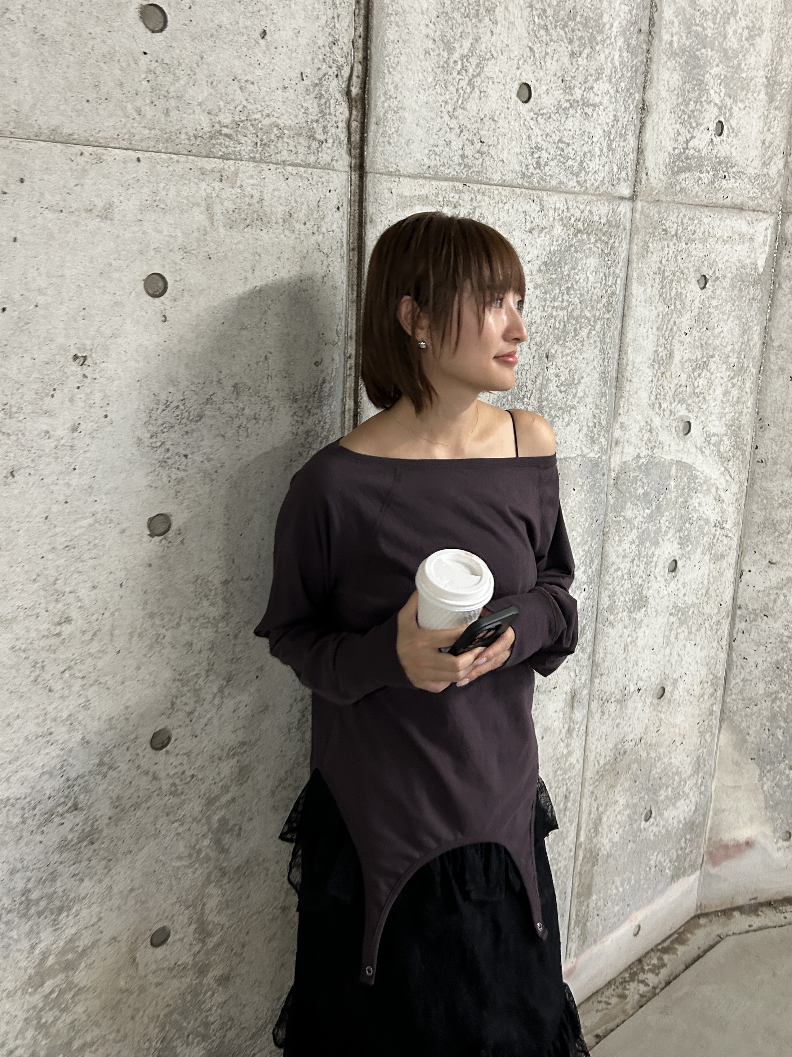 harunaさんの「CODE A｜【Re】easy flip tee」を使ったコーディネート