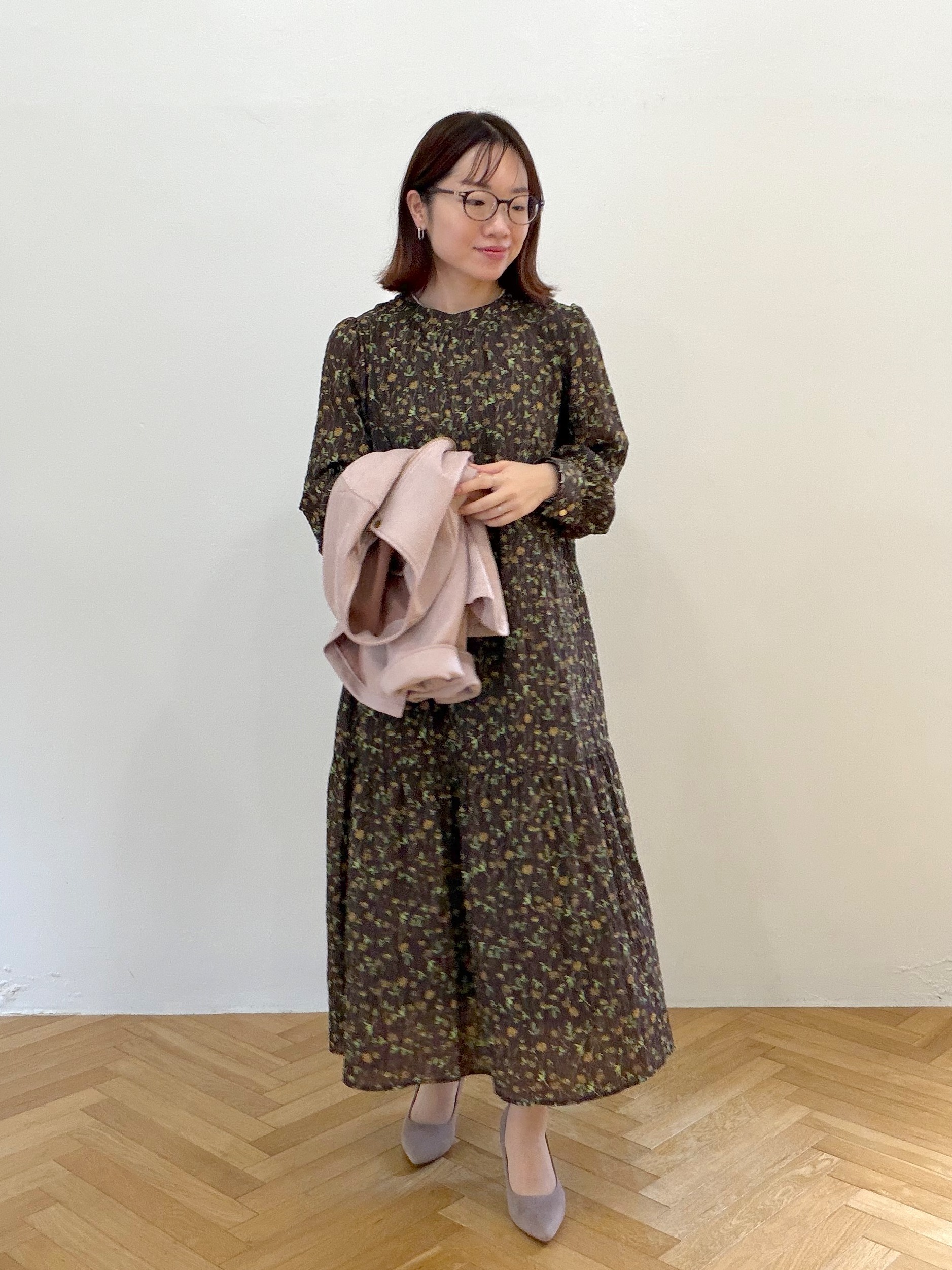 saoriさんの「カットスエード調ライダース」を使ったコーディネート