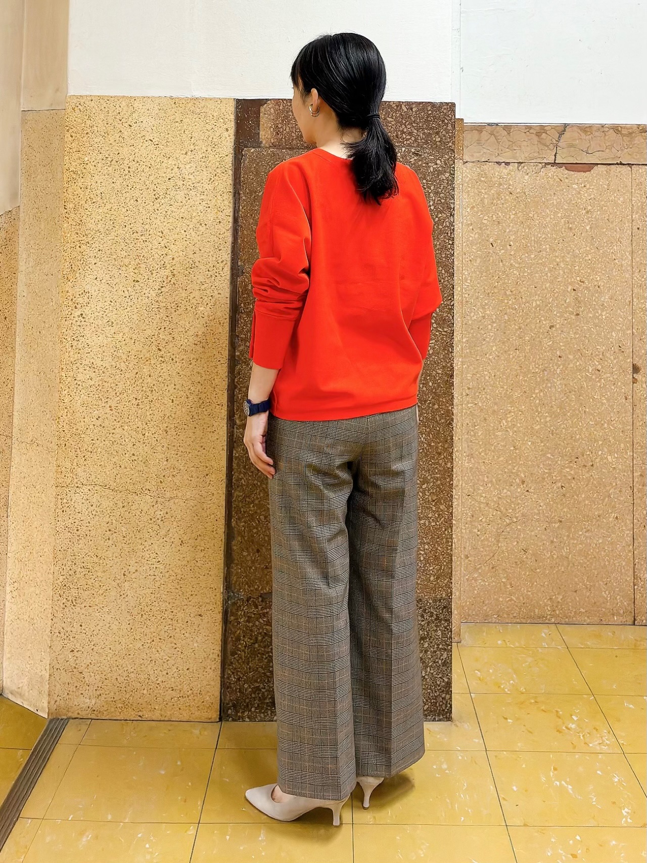 hattoriさんの「INDIVI｜【洗濯機OK／ストレッチ◎】ストレートワイドパンツ」を使ったコーディネート