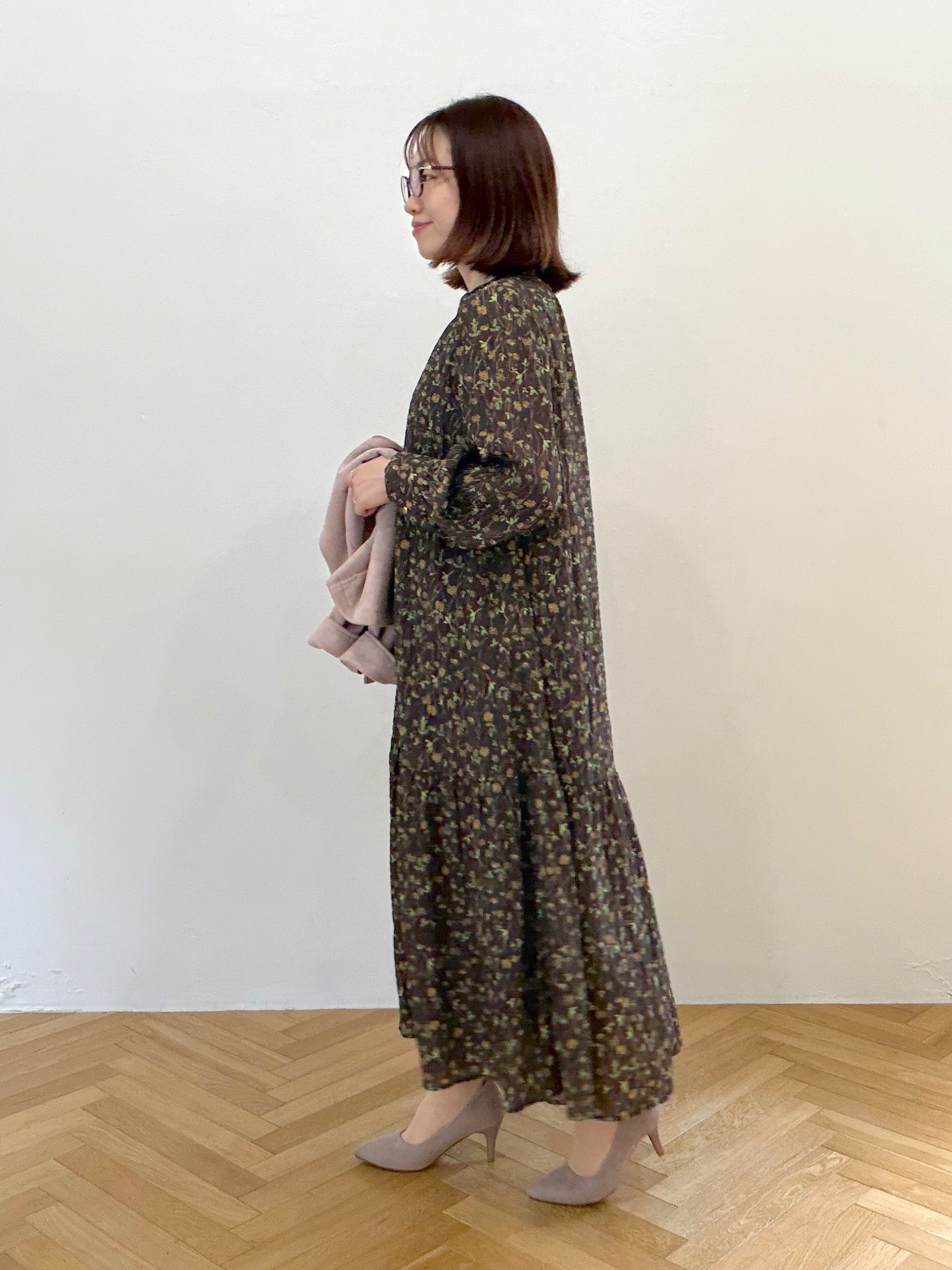 saoriさんの「カットスエード調ライダース」を使ったコーディネート