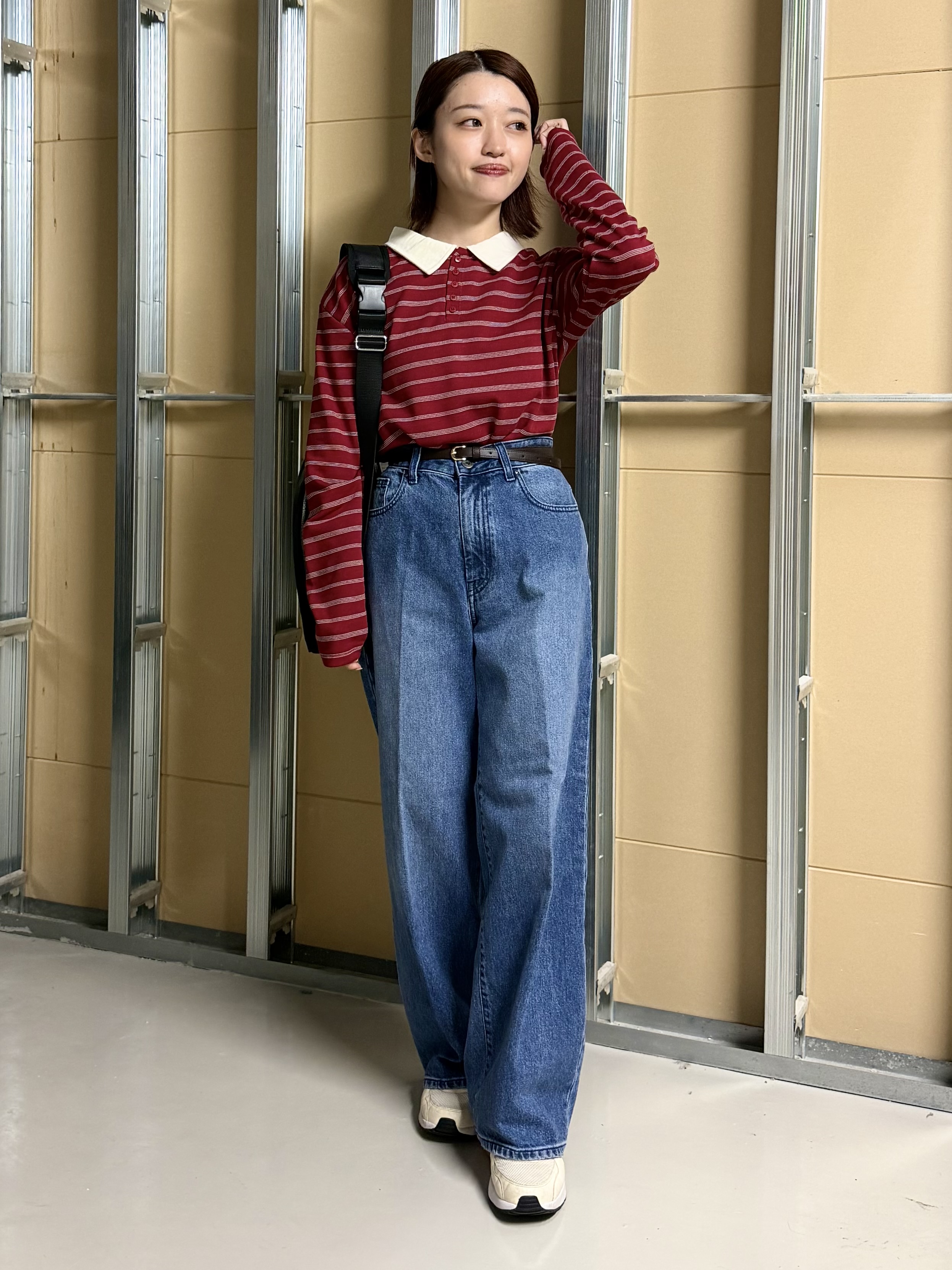 sahoさんの「THE SHOP TK｜ボーダーポロシャツ」を使ったコーディネート