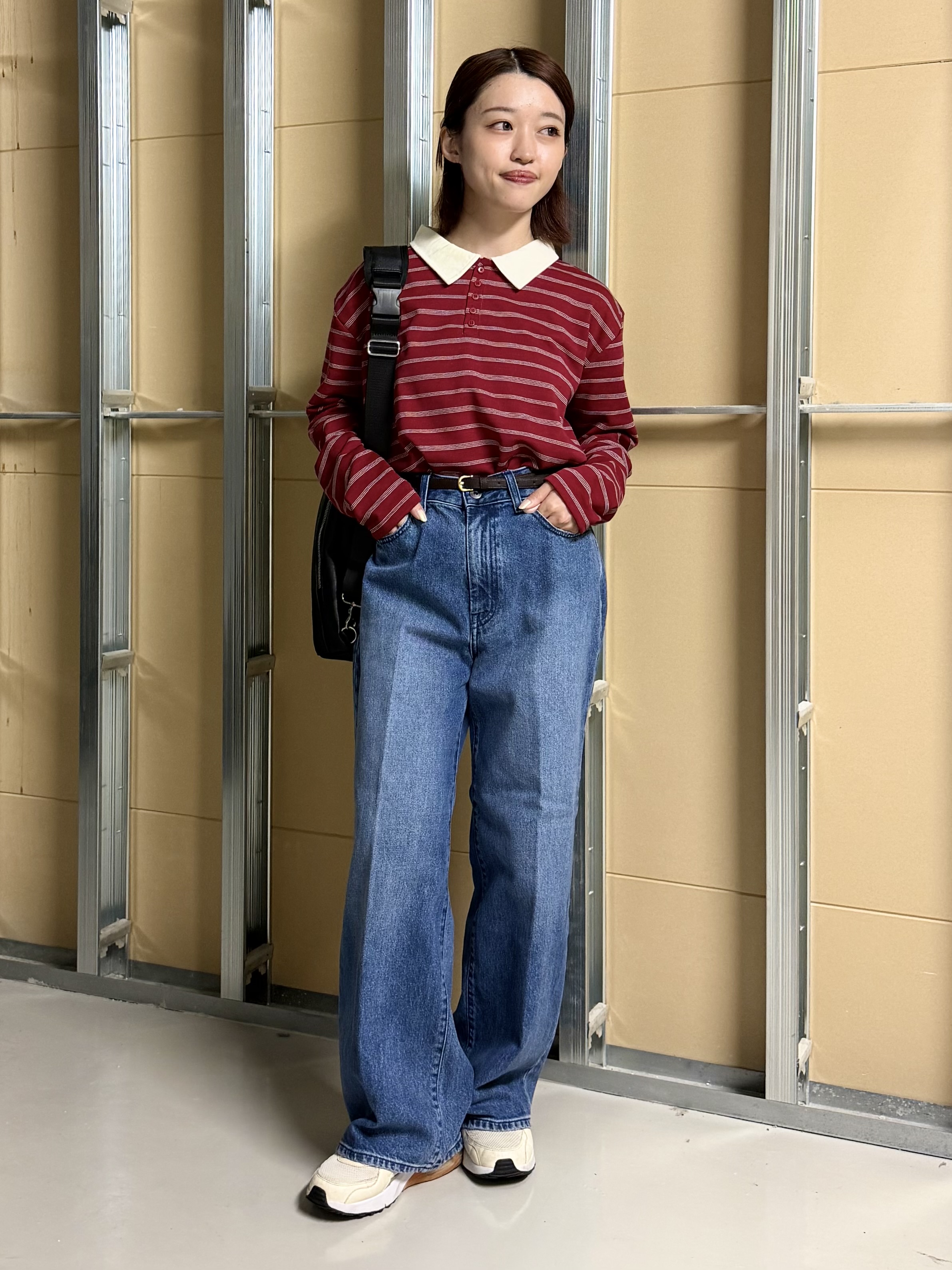 sahoさんの「THE SHOP TK｜ボーダーポロシャツ」を使ったコーディネート