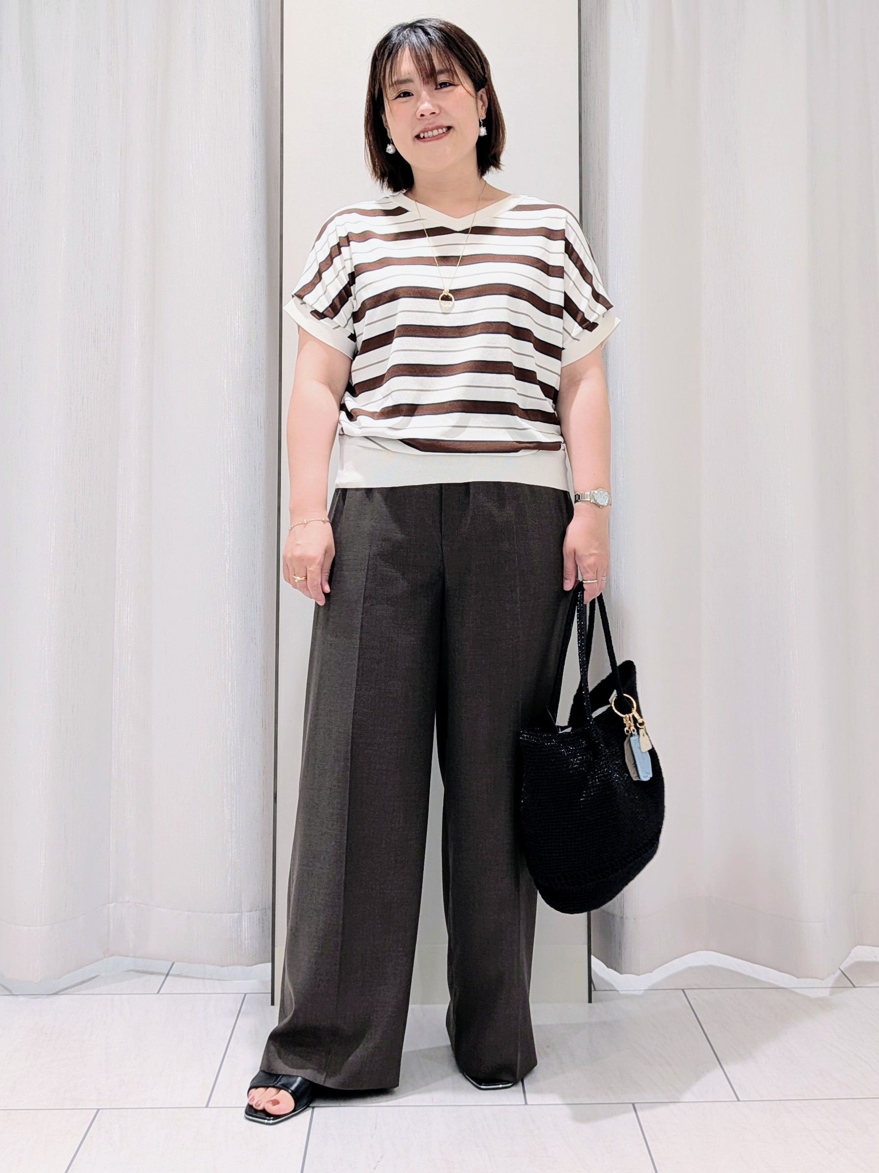 Onumaさんの「UNTITLED｜【肌に張りつきにくい/前後2WAY】ドライタッチコットンプルオーバー」を使ったコーディネート
