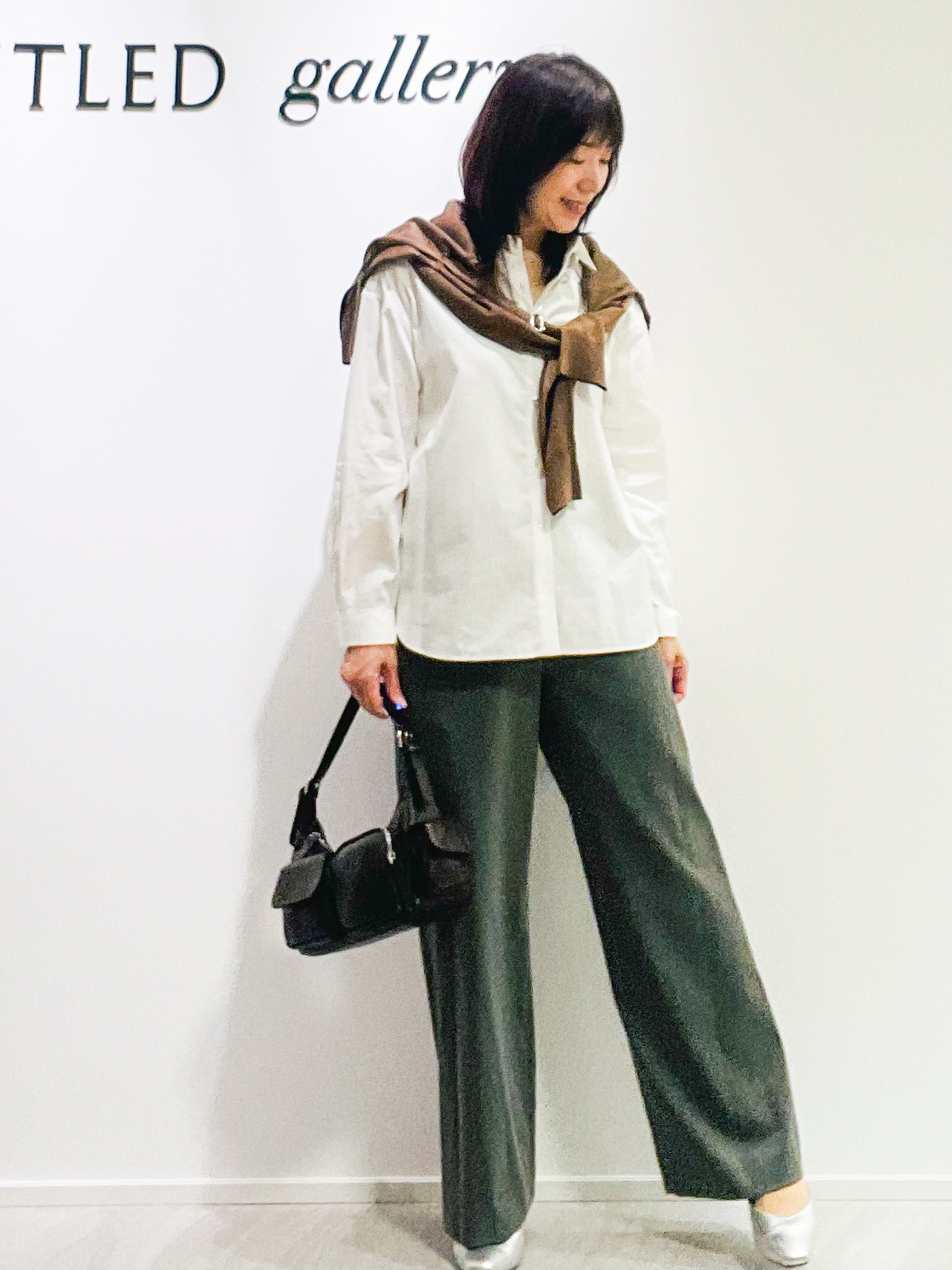 めいさんの「UNTITLED｜【5色展開/手洗い可】ローシルクウールニットベスト」を使ったコーディネート