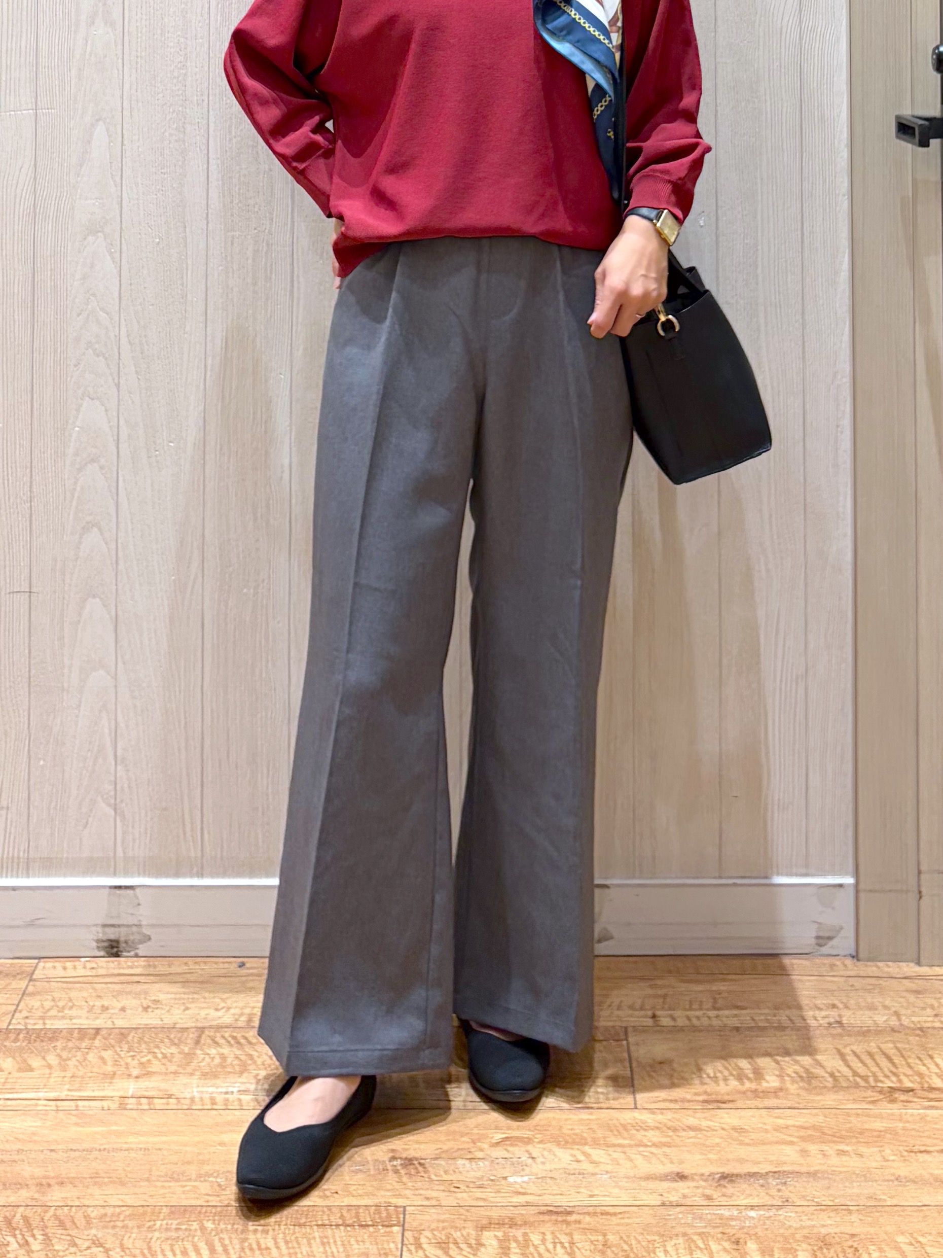 shirayuuuさんの「SHOO･LA･RUE｜【洗濯機可】軽やかでさらっとしたタッチ すっきり見えドルマンニット」を使ったコーディネート