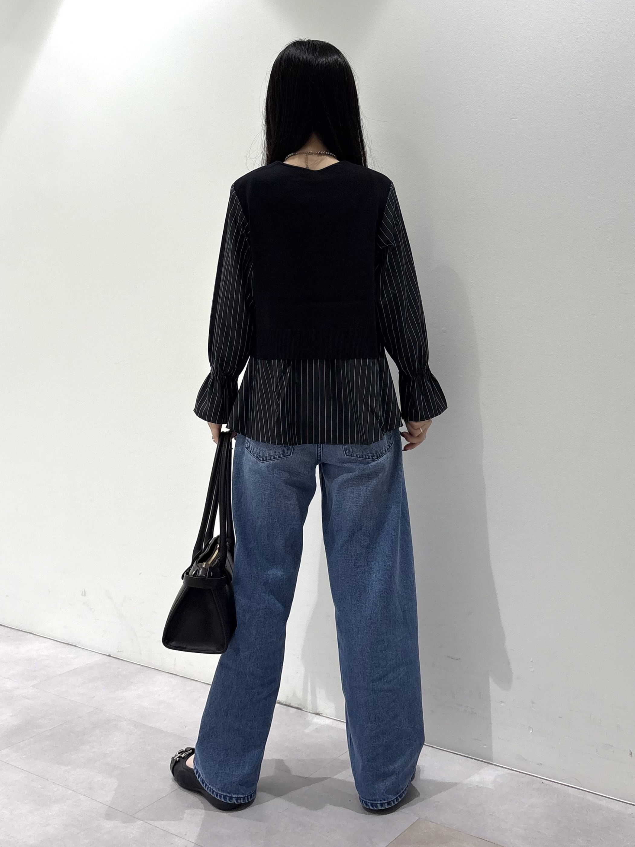 KEIKOさんの「INDIVI｜【洗える／1枚でコーデ完成】重ね着風ニットトップス」を使ったコーディネート