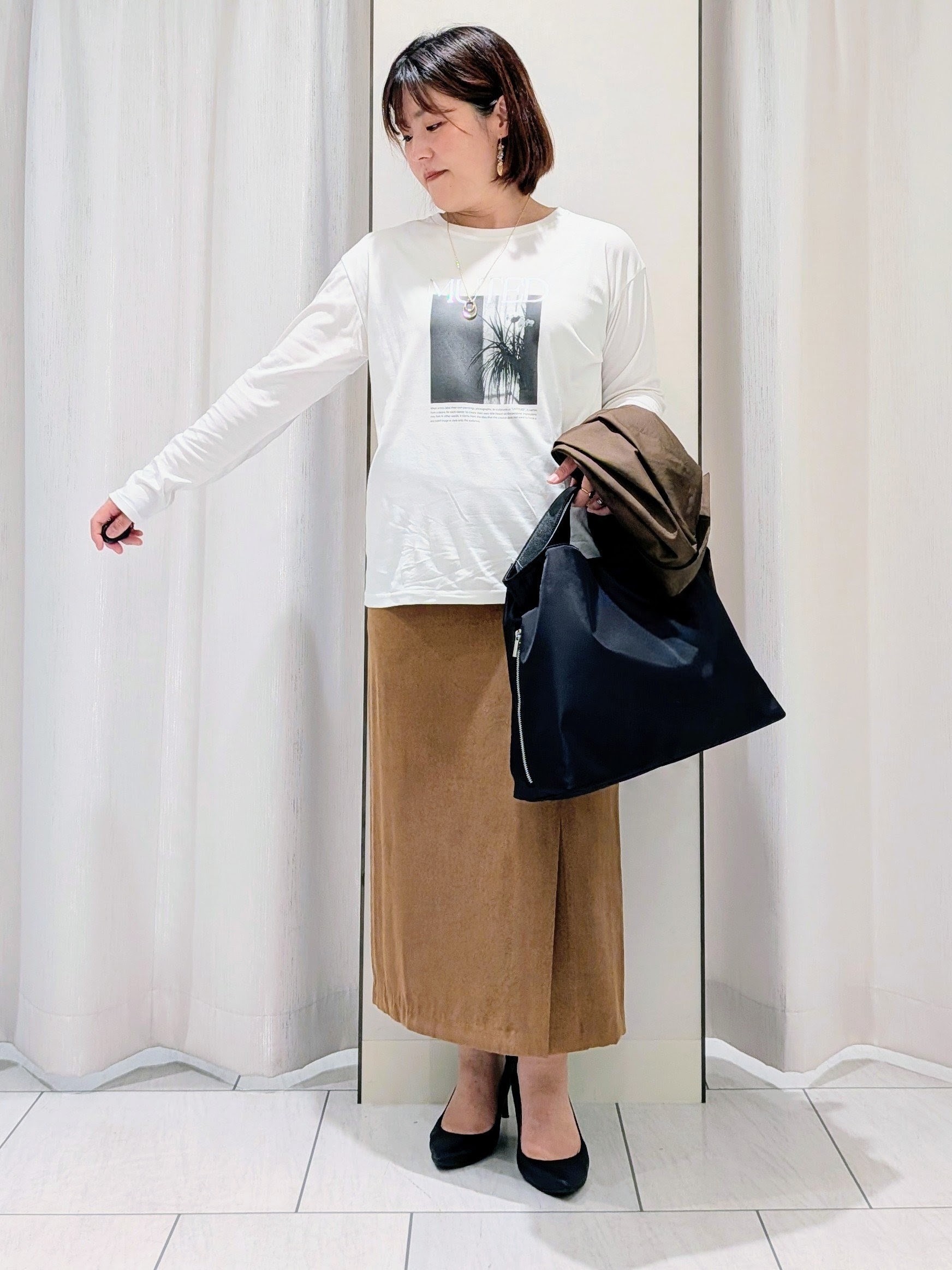 Onumaさんの「UNTITLED｜【ロゴ・プリント】フォトグラフィックロンT」を使ったコーディネート