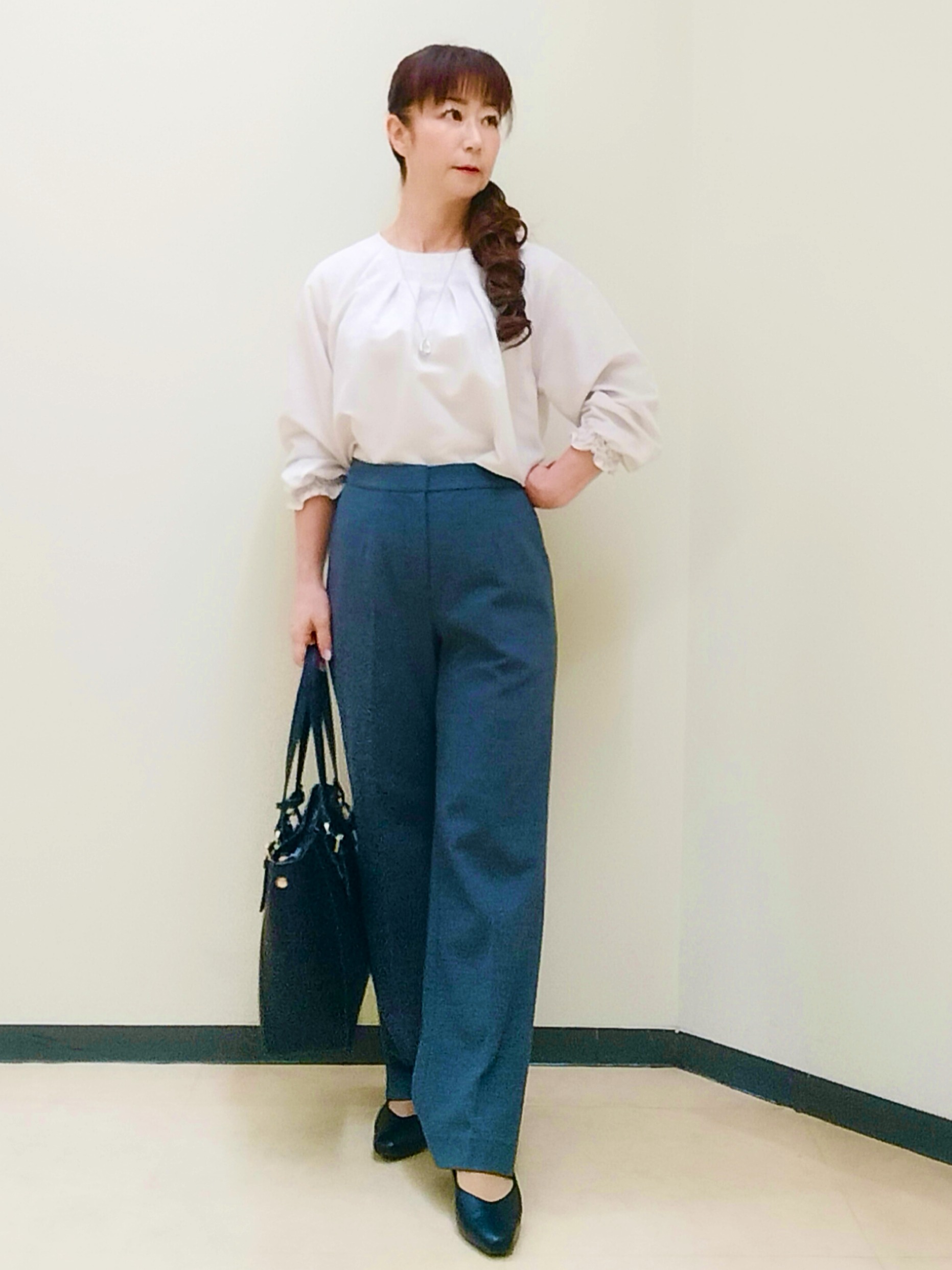 花さんの「Reflect｜【SS-4Lサイズ／セットアップ可】匠ジャケット／ロングテーラード」を使ったコーディネート