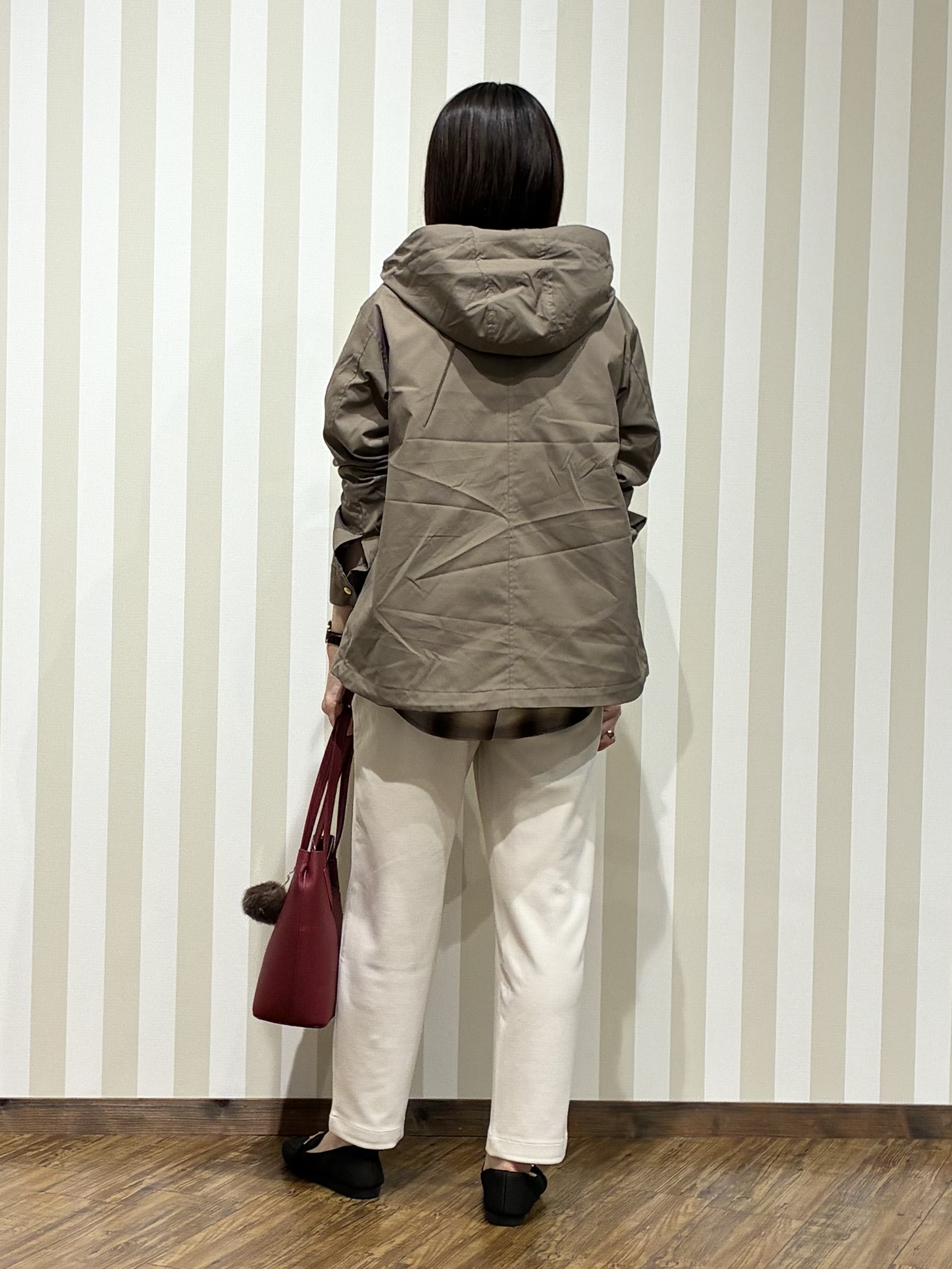 SAOさんの「SHOO･LA･RUE｜【洗濯機可/撥水/マルチWAY】ファーライナー付き 毎日欲張りマンパ」を使ったコーディネート