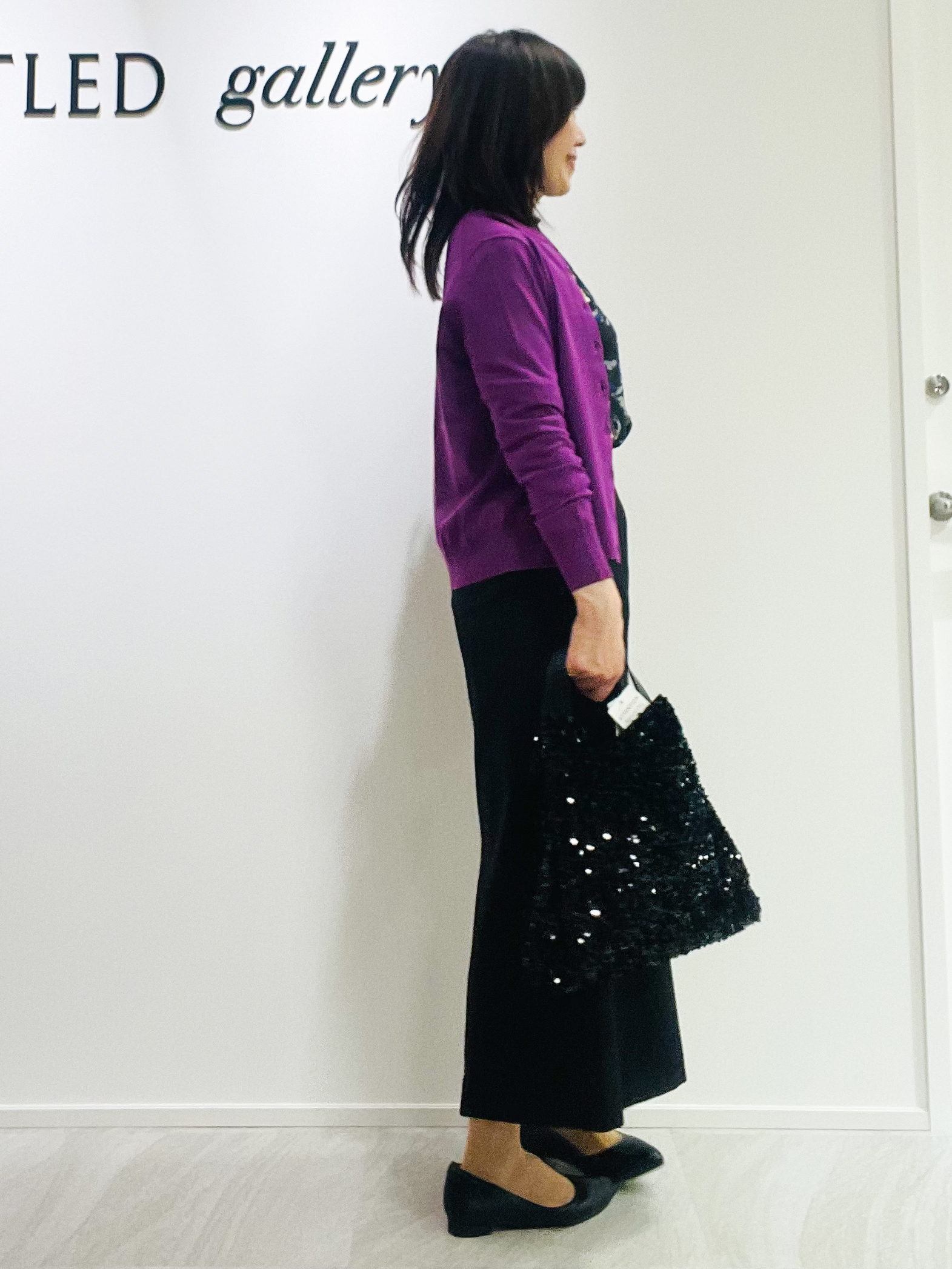 めいさんの「UNTITLED｜【アンサンブル可能/秋羽織り】コンパクトニットカーディガン」を使ったコーディネート