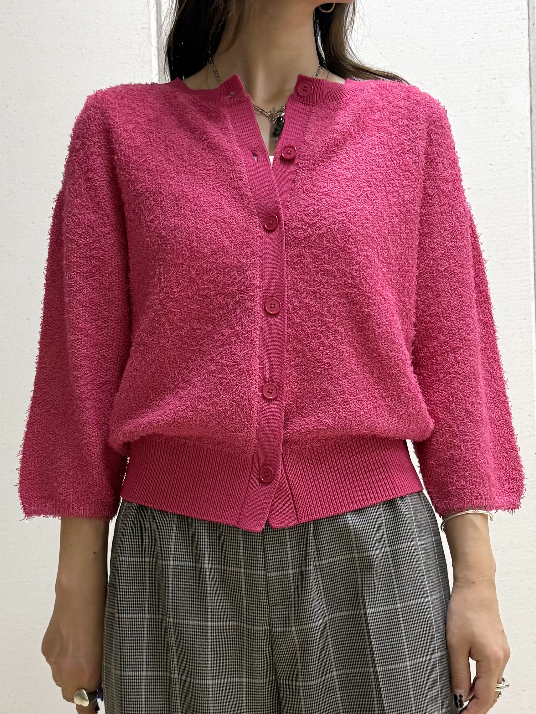 mamiさんの「INDIVI｜【ジャケットライク/前後2WAY】コットン混カールプルオーバー」を使ったコーディネート