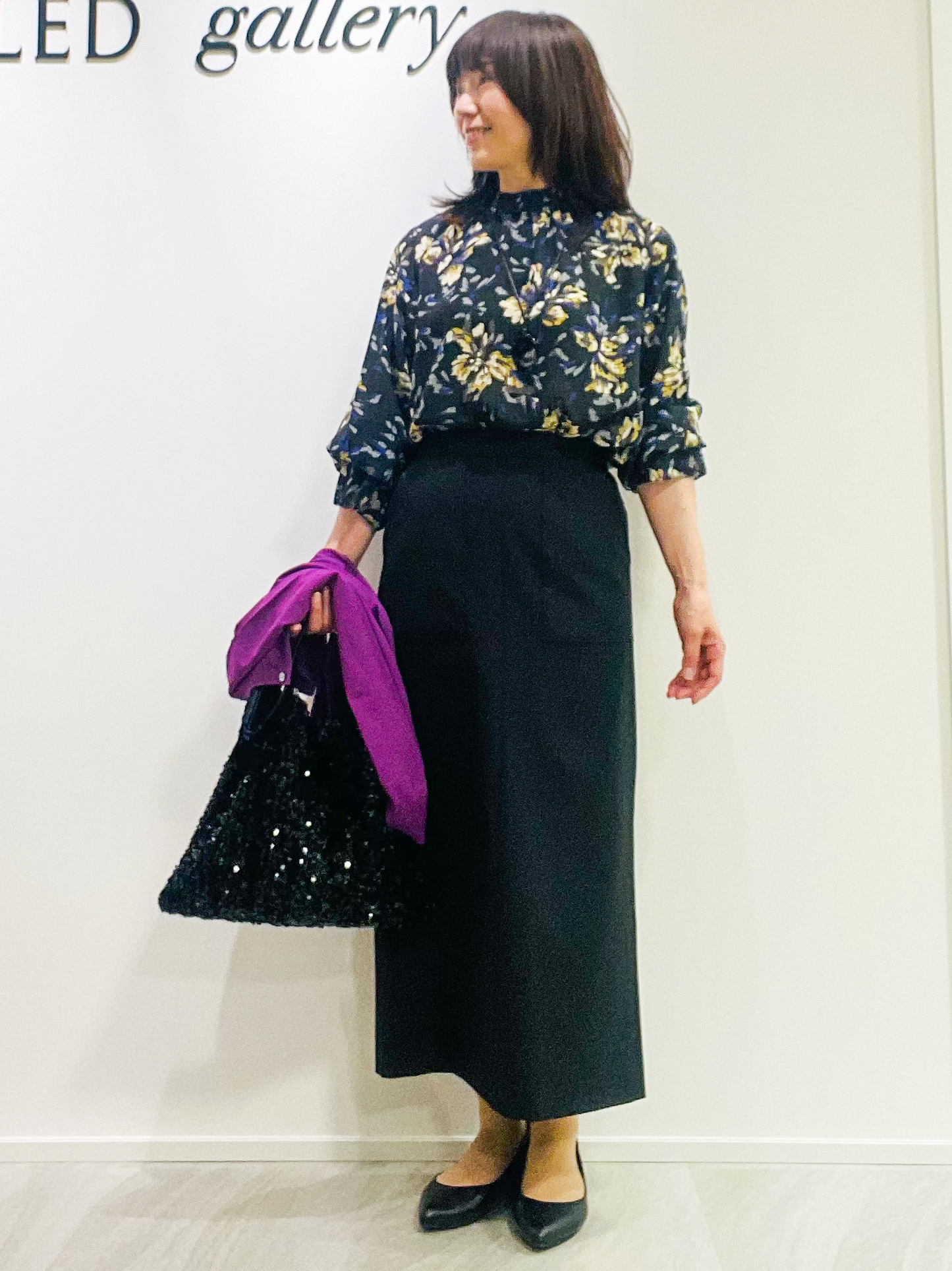 めいさんの「UNTITLED｜【アンサンブル可能/秋羽織り】コンパクトニットカーディガン」を使ったコーディネート
