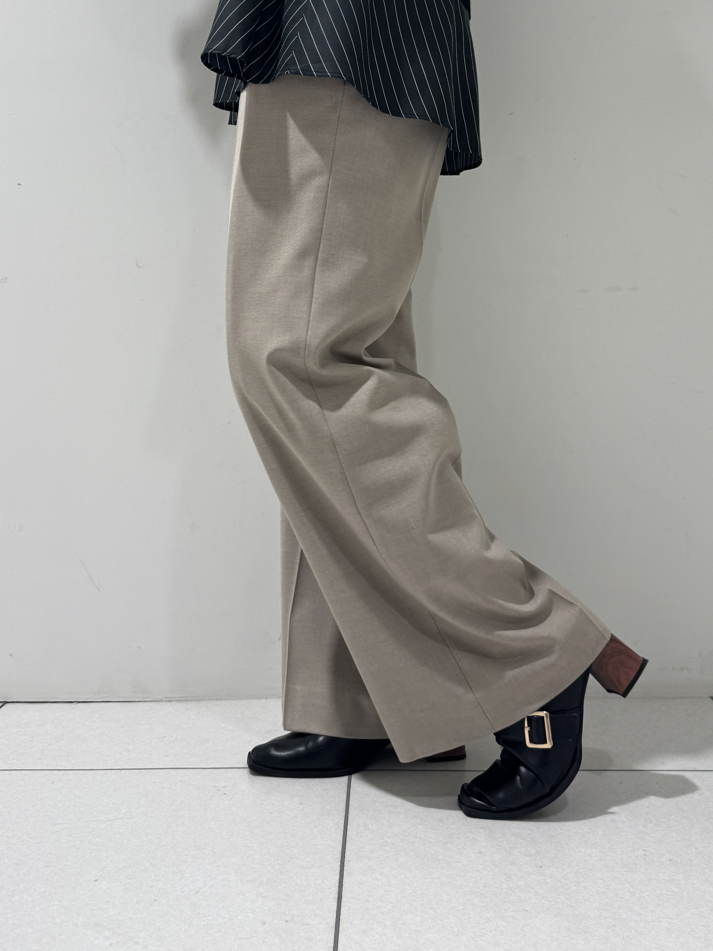 そんさんの「INDIVI｜【洗える／1枚でコーデ完成】重ね着風ニットトップス」を使ったコーディネート
