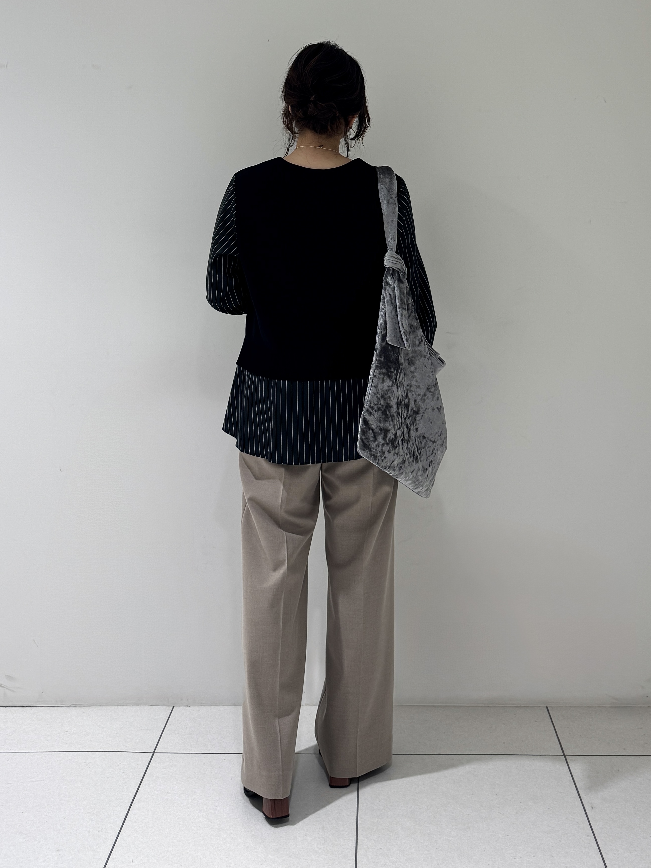 そんさんの「INDIVI｜【洗える／1枚でコーデ完成】重ね着風ニットトップス」を使ったコーディネート