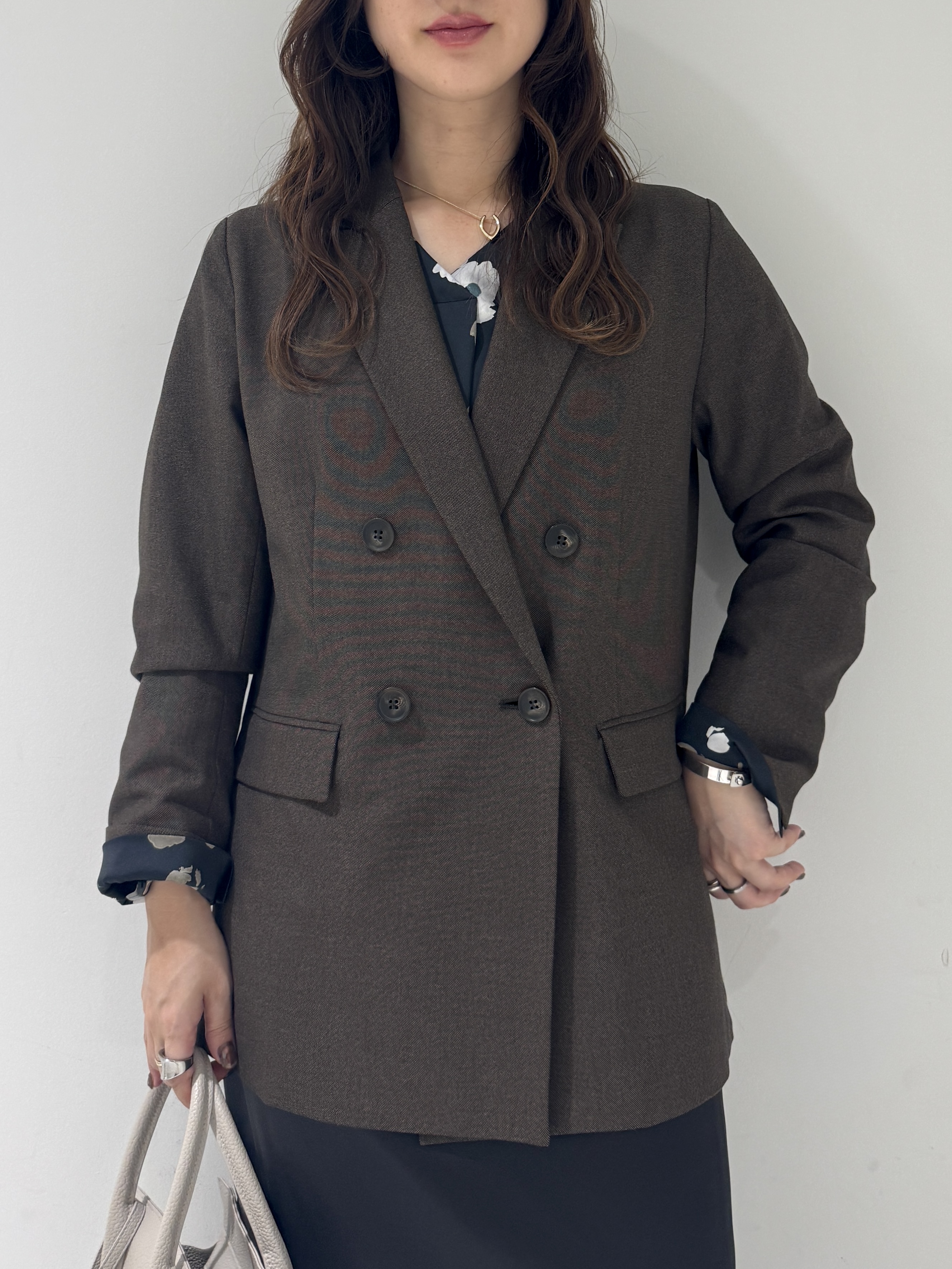そんさんの「INDIVI｜【洗濯機OK／ストレッチ◎】秋はじめのダブルジャケット」を使ったコーディネート