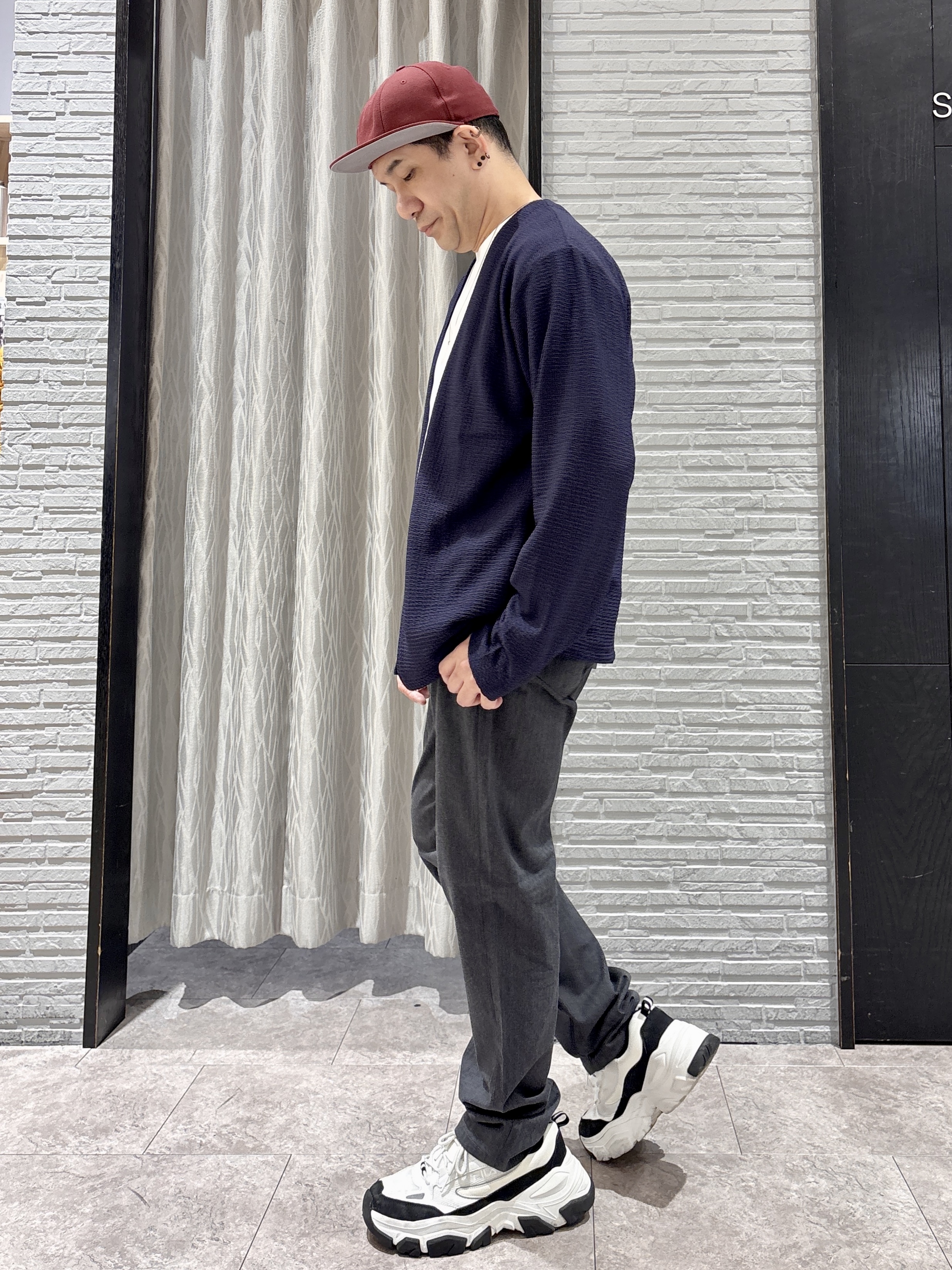 Pーyamaさんの「THE SHOP TK｜【半袖Tシャツ付き／洗濯機OK】アンサンブル 長袖カーディガン」を使ったコーディネート