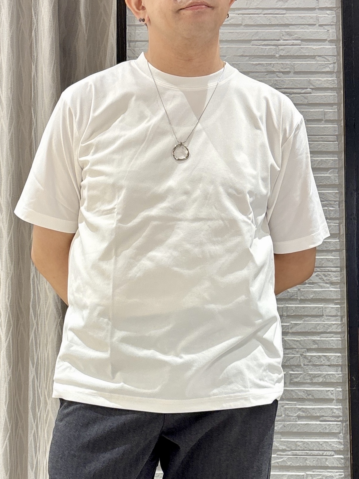 Pーyamaさんの「THE SHOP TK｜【半袖Tシャツ付き／洗濯機OK】アンサンブル 長袖カーディガン」を使ったコーディネート
