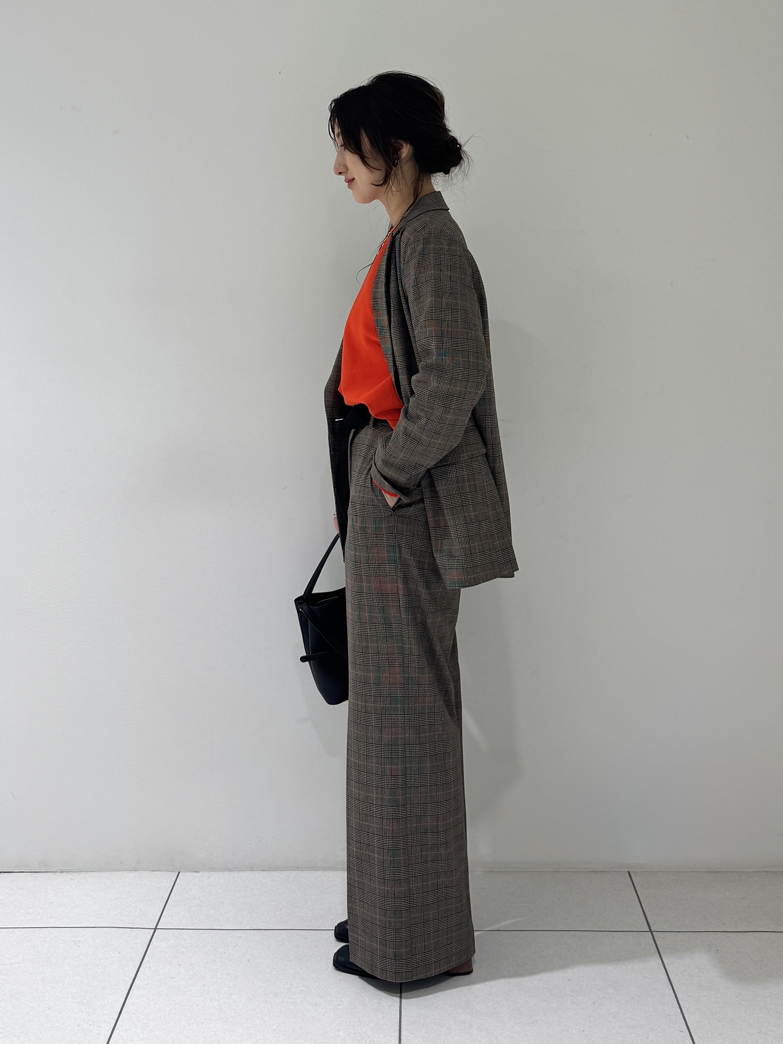 そんさんの「INDIVI｜【洗濯機OK／ストレッチ◎】秋はじめのダブルジャケット」を使ったコーディネート
