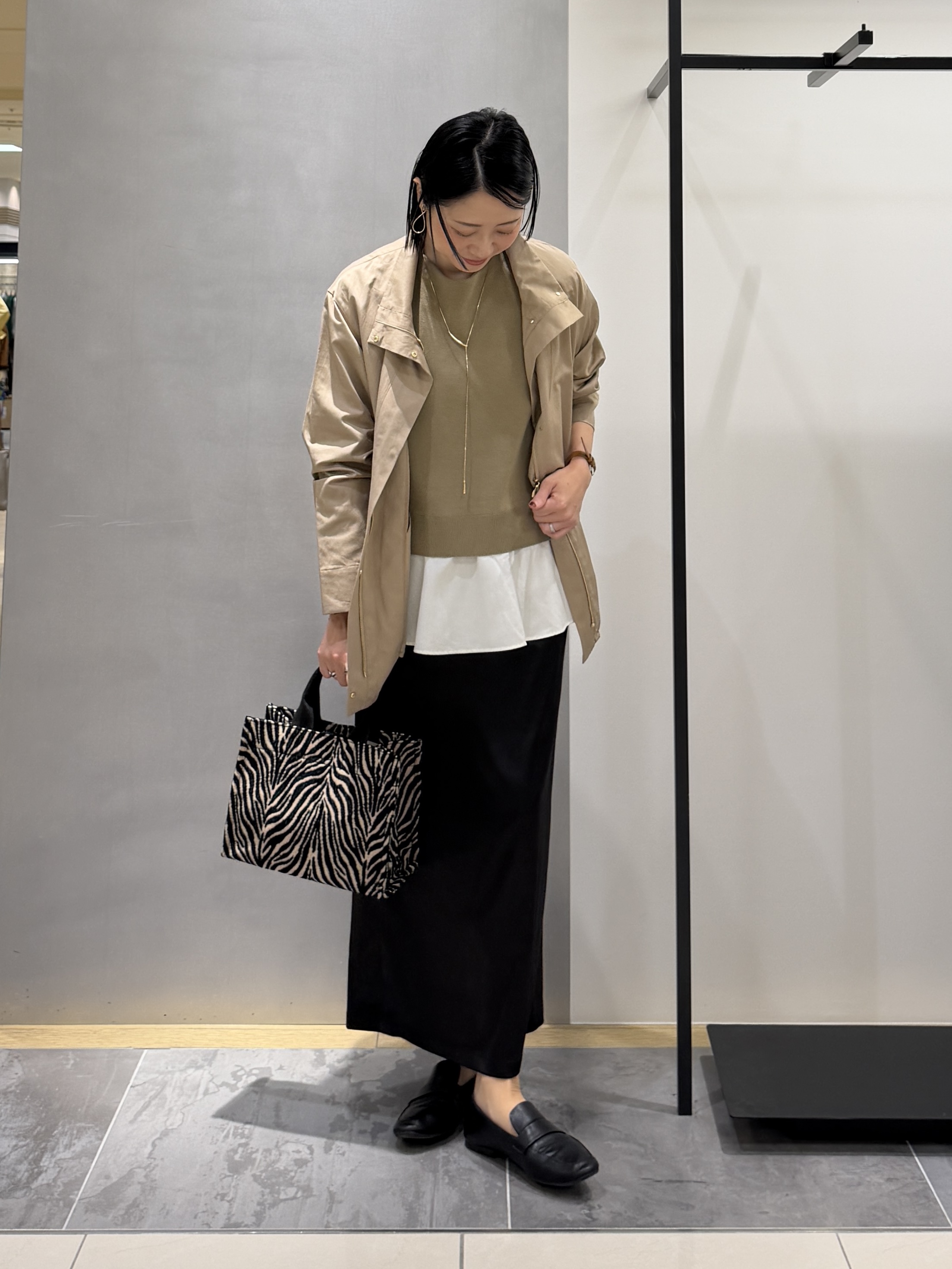 shihoさんの「INDIVI｜【撥水／UVケア】スタンドカラーブルゾン」を使ったコーディネート