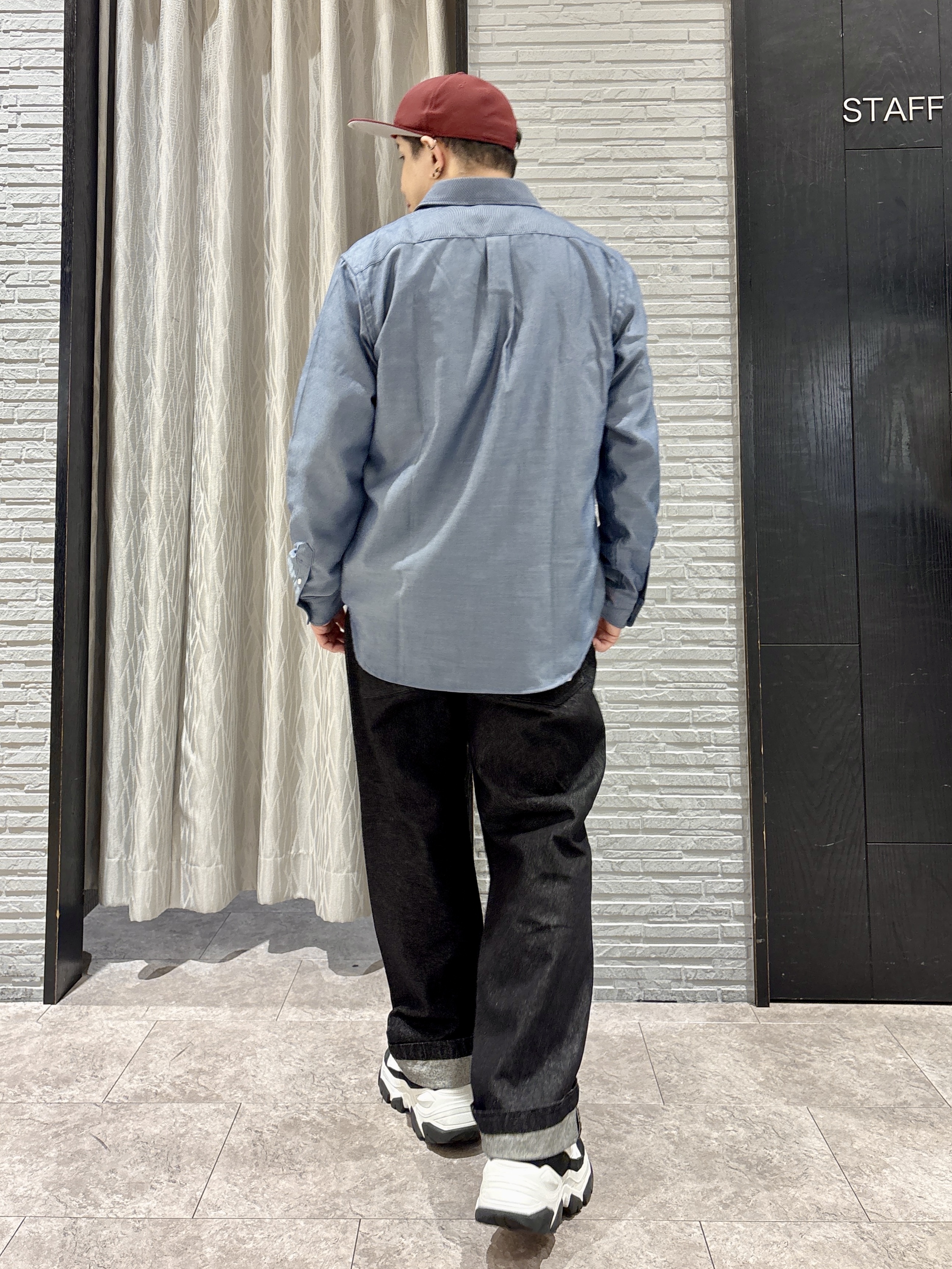 Pーyamaさんの「THE SHOP TK｜【防シワ／洗濯機OK】アソート 長袖ネルシャツ」を使ったコーディネート