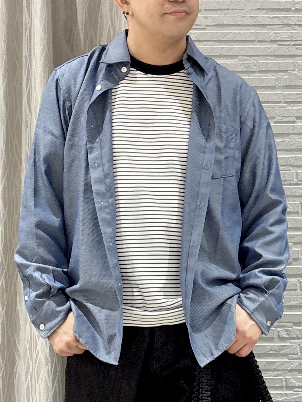 Pーyamaさんの「THE SHOP TK｜【防シワ／洗濯機OK】アソート 長袖ネルシャツ」を使ったコーディネート