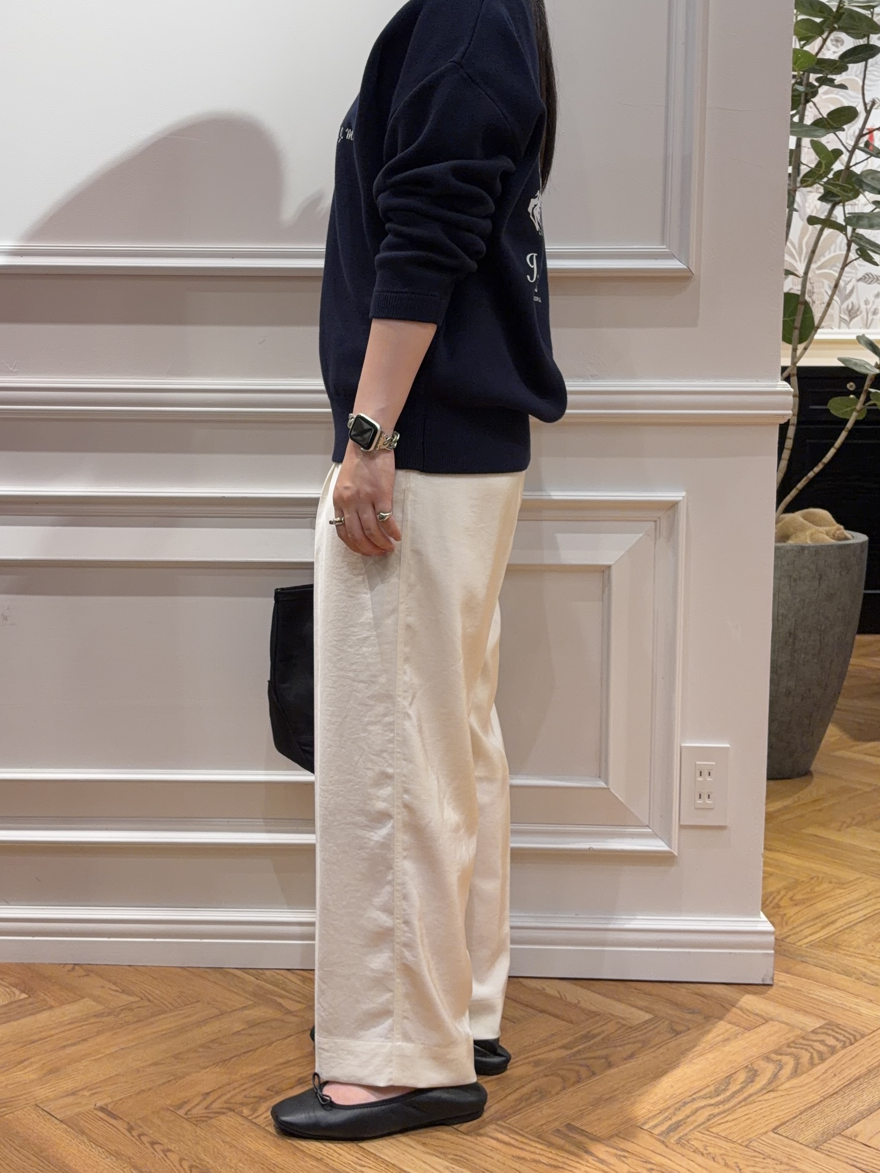 SAKAIさんの「DRESSTERIOR｜【接触冷感】クールタッチ ハーフスリーブニット」を使ったコーディネート