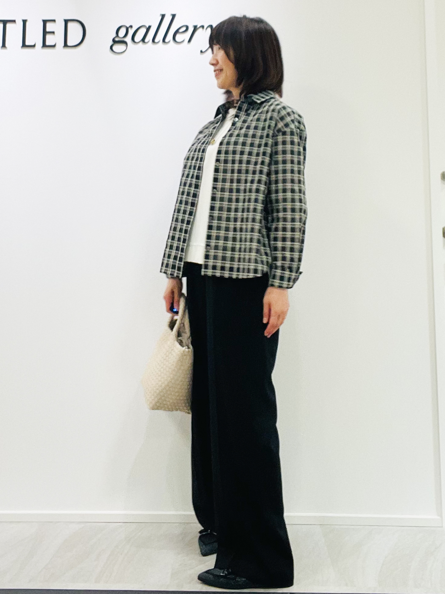 めいさんの「UNTITLED｜【秋映え/羽織り】シアーチェックシャツブラウス」を使ったコーディネート